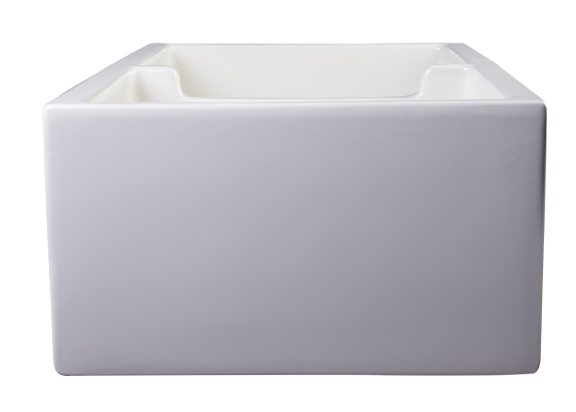 ALFI AB3918ARCH 39" Arched Apron Fireclay Double Bowl Farm Kitchen Sink - image 4