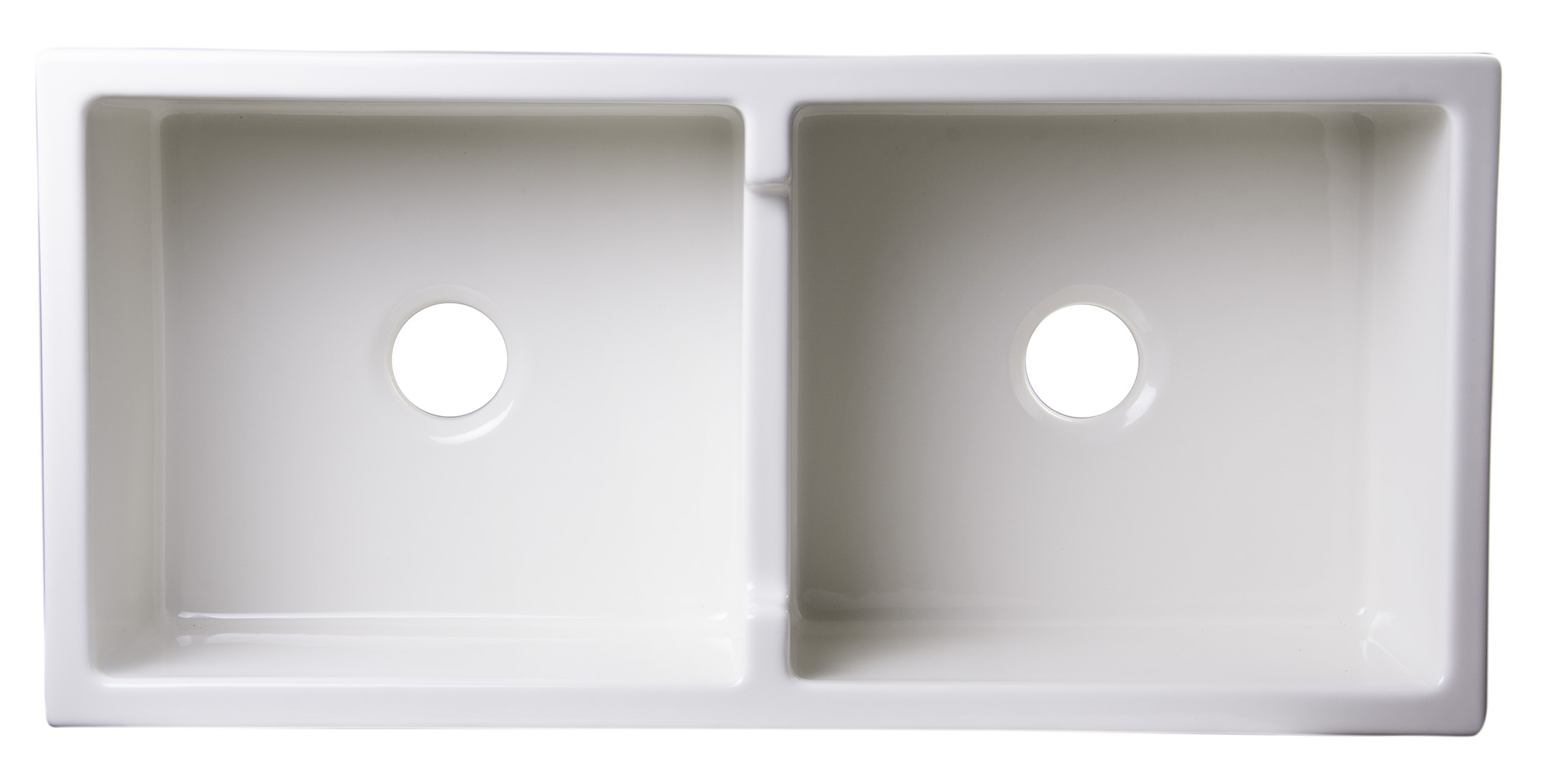 ALFI AB3918ARCH 39" Arched Apron Fireclay Double Bowl Farm Kitchen Sink - image 5