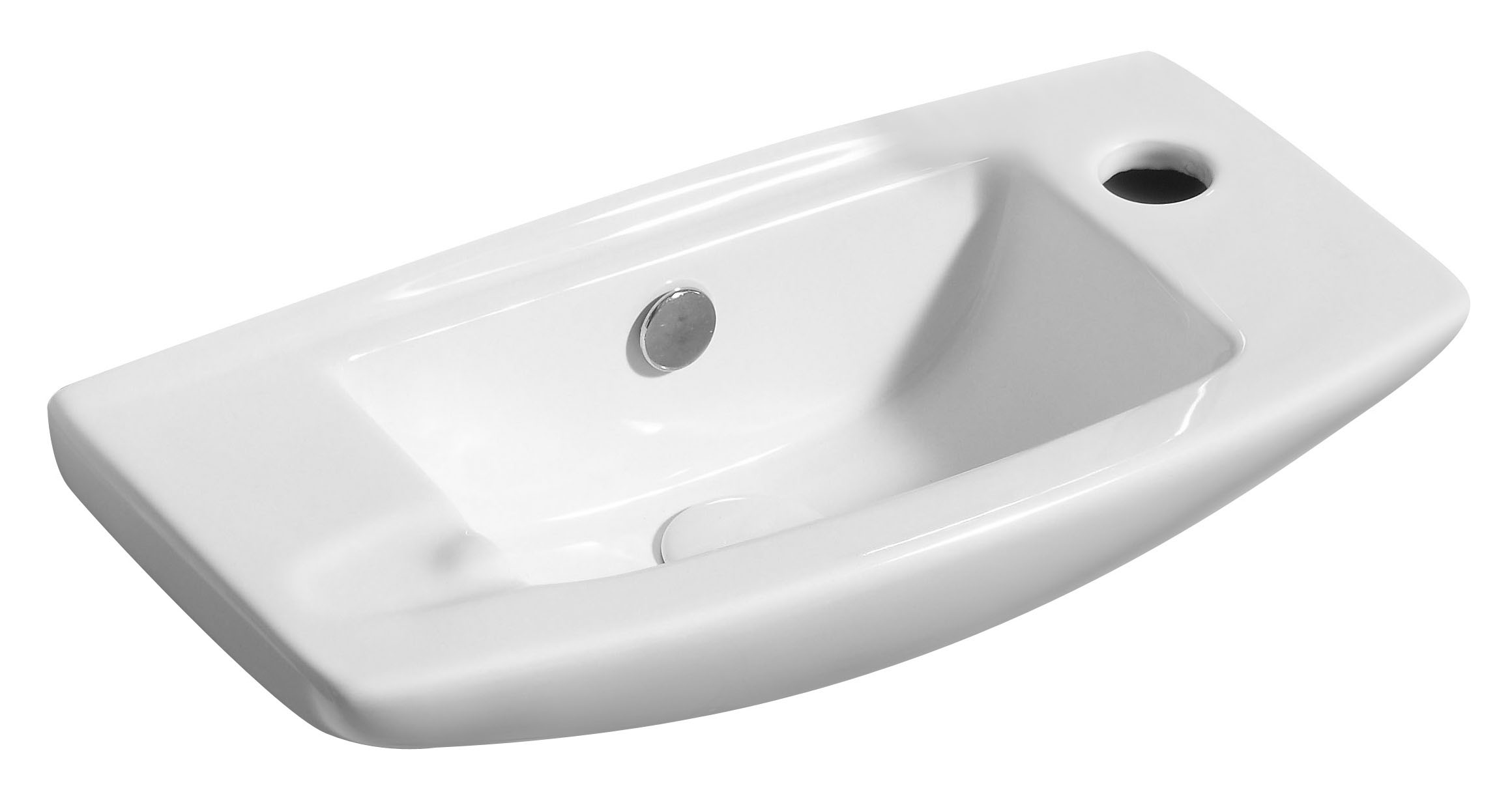 ALFI ABC115 20" White Ceramic Wall Mounted Bathroom Sink