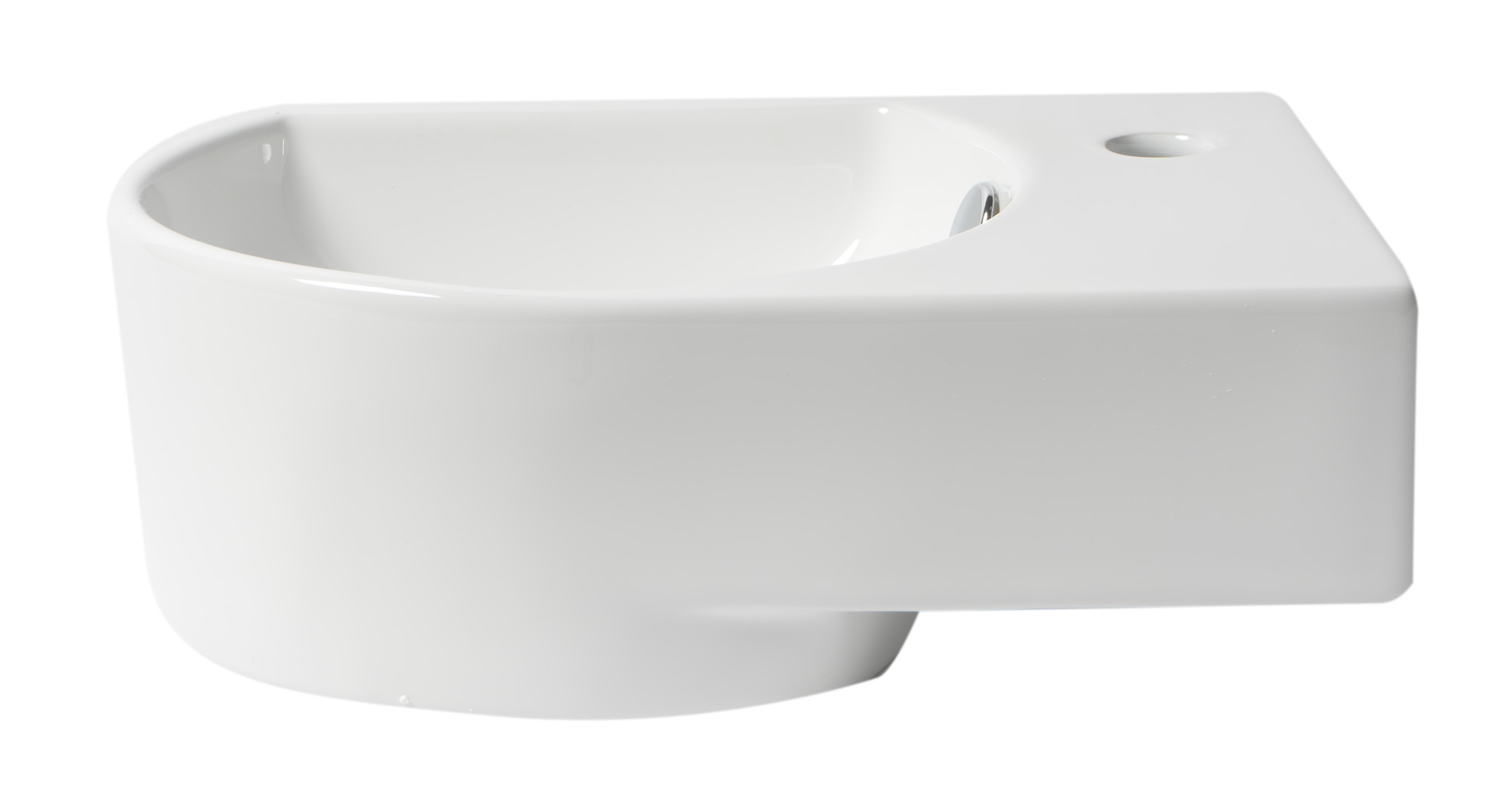 ALFI ABC119 16" White Wall Mounted Ceramic Bathroom Sink - image 4