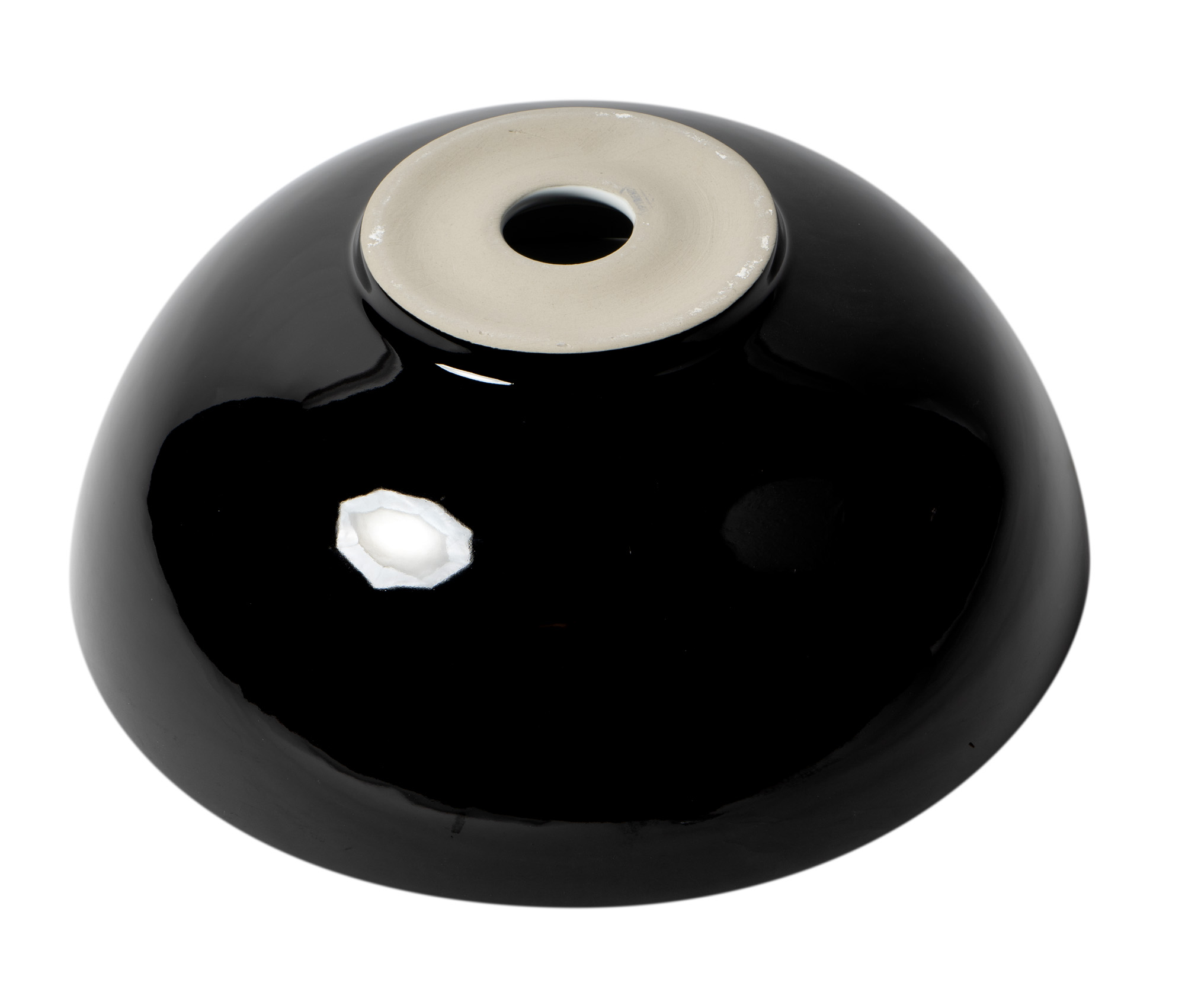 ALFI ABC906 Black & White 15" Round Ceramic Bathroom Sink - image 6