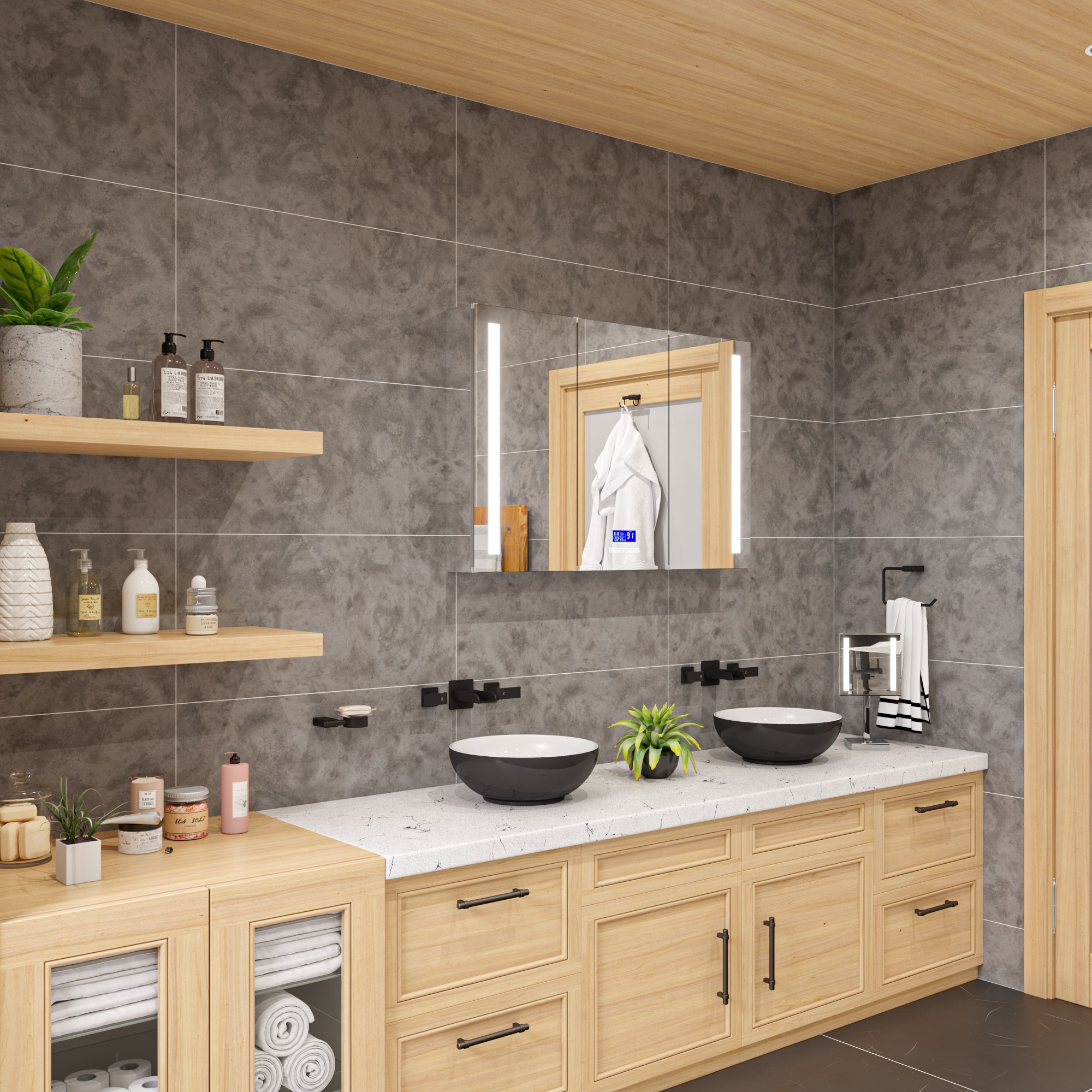 ALFI ABMC4228BT LED Bluetooth Medicine Cabinet - image 2