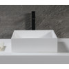 ALFI ABRS14S 14" Square White Matte Resin Bathroom Sink - image 2