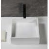 ALFI ABRS14S 14" Square White Matte Resin Bathroom Sink - image 3