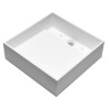 ALFI ABRS14S 14" Square White Matte Resin Bathroom Sink - image 6