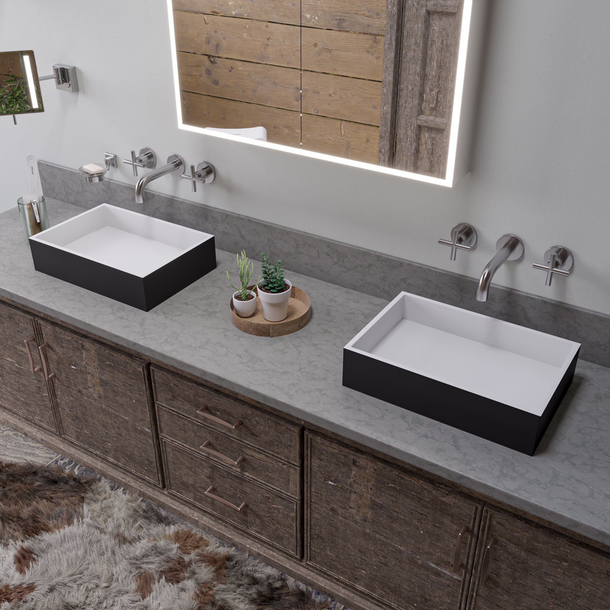 ALFI ABRS2014BM Black Matte Solid Surface Resin Bathroom Sink - image 4