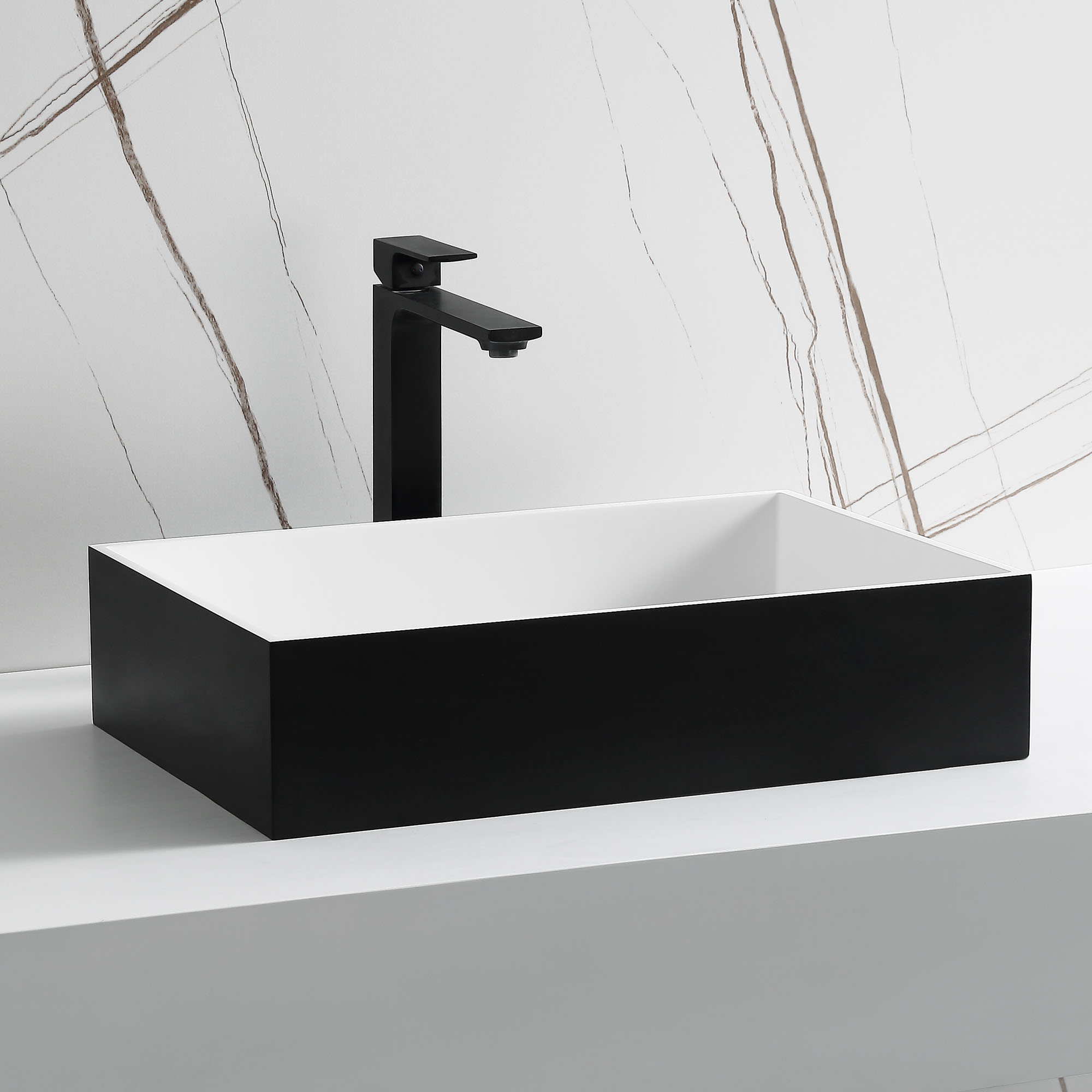 ALFI ABRS2014BM Black Matte Solid Surface Resin Bathroom Sink - image 5