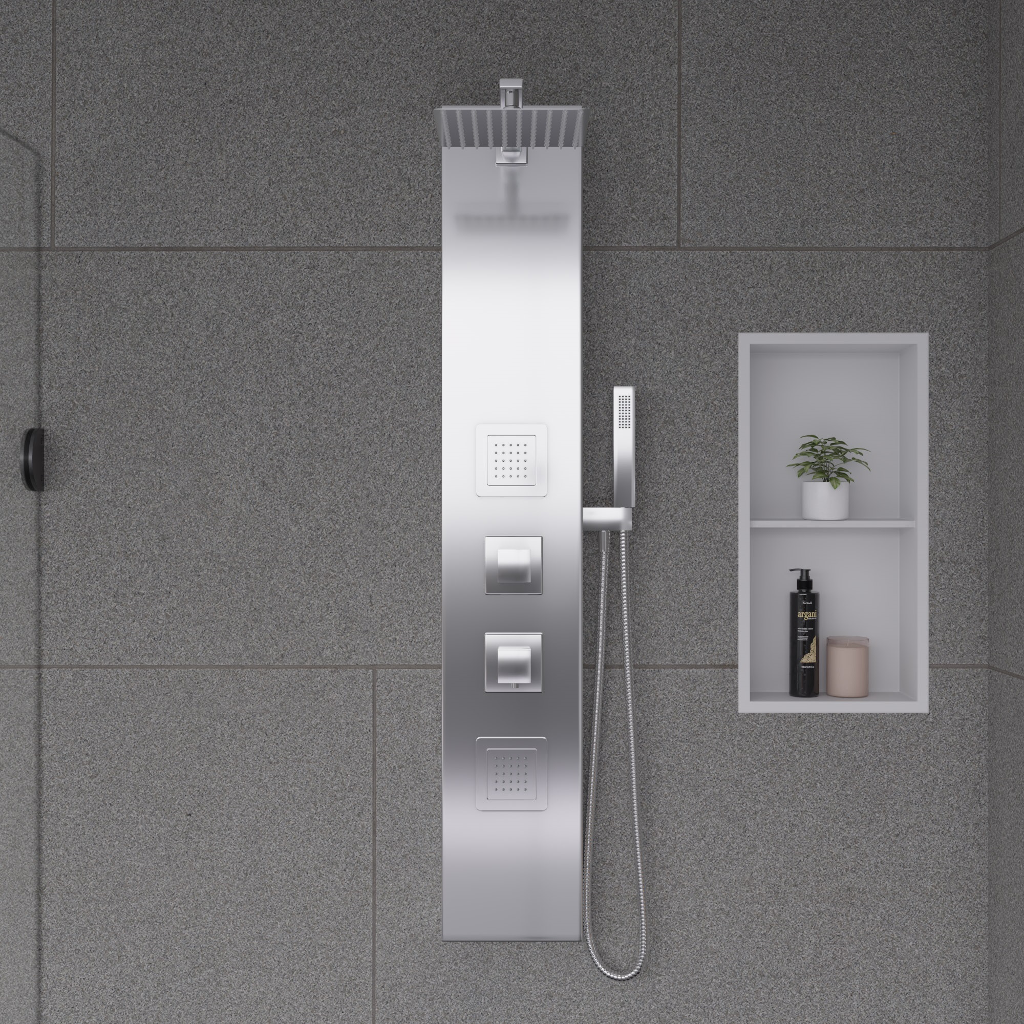 ALFI ABSP60W White Aluminum Shower Panel - image 1