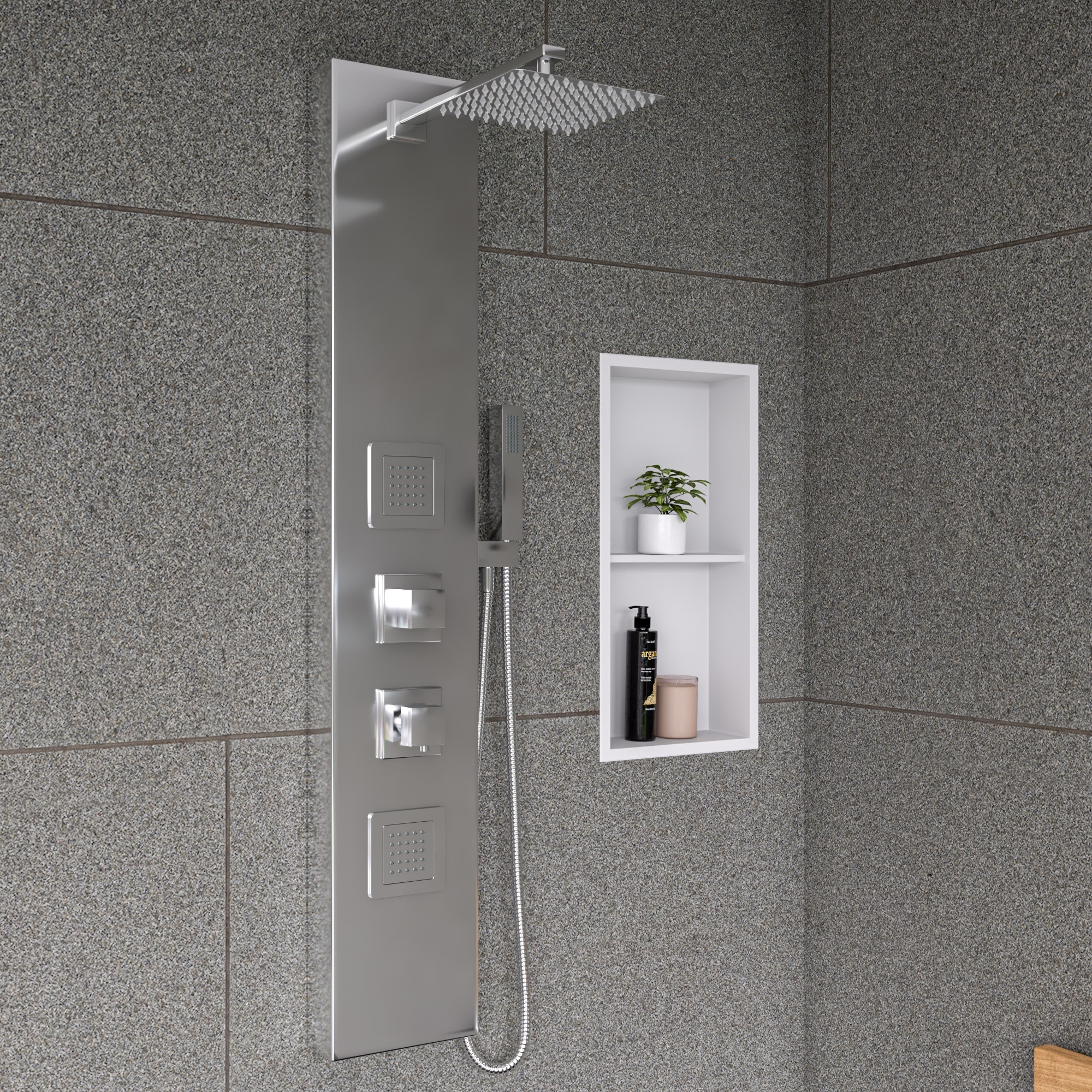 ALFI ABSP60W White Aluminum Shower Panel - image 4