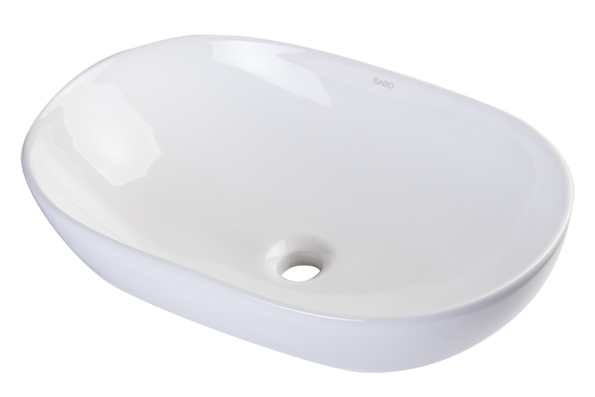 EAGO BA352 23" Oval Ceramic Above Mount Vessel Bathroom Sink