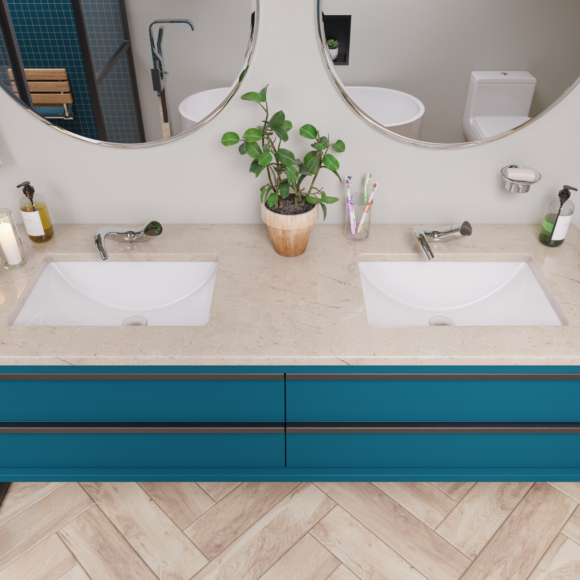 EAGO BC227 Undermount Rectangular Bathroom Sink - image 3