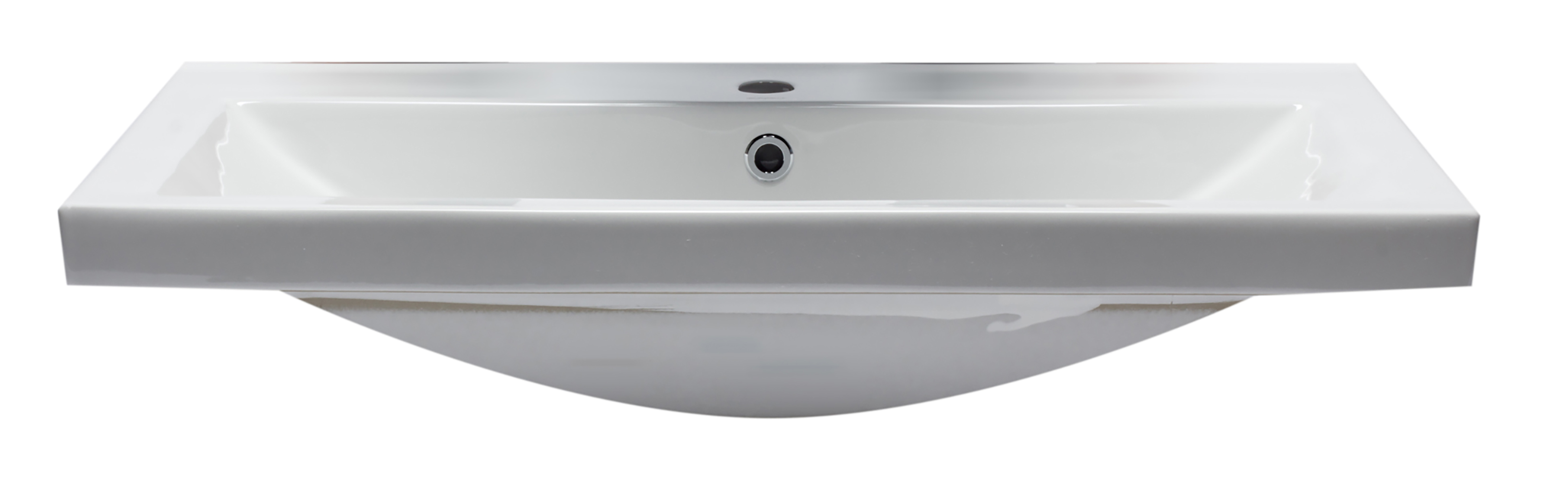 EAGO BH001 Ceramic Rectangular Drop-In Bathroom Sink - image 2