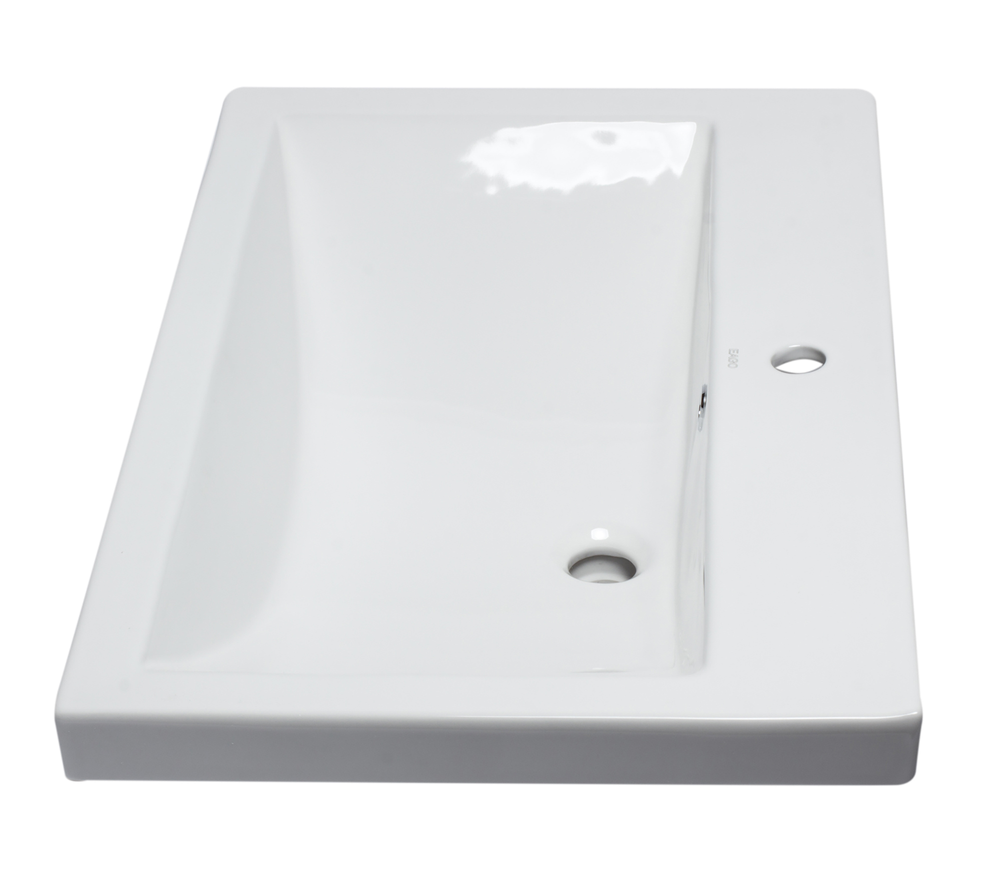 EAGO BH001 Ceramic Rectangular Drop-In Bathroom Sink - image 5