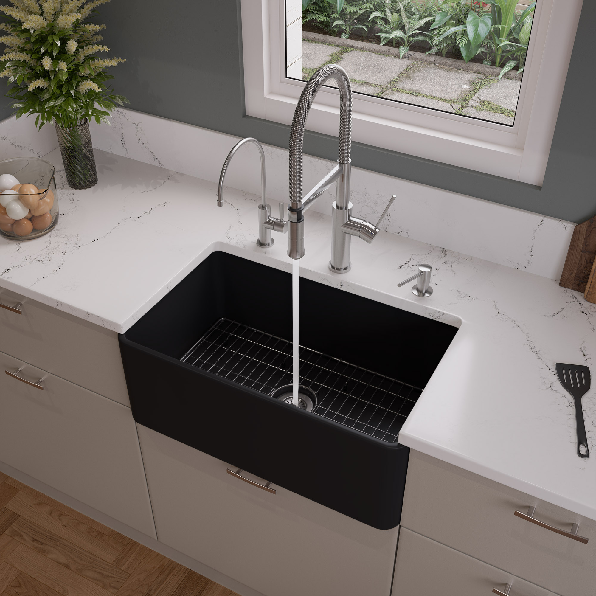 ALFI ABF3018 30" Fireclay Farm Kitchen Sink - image 1