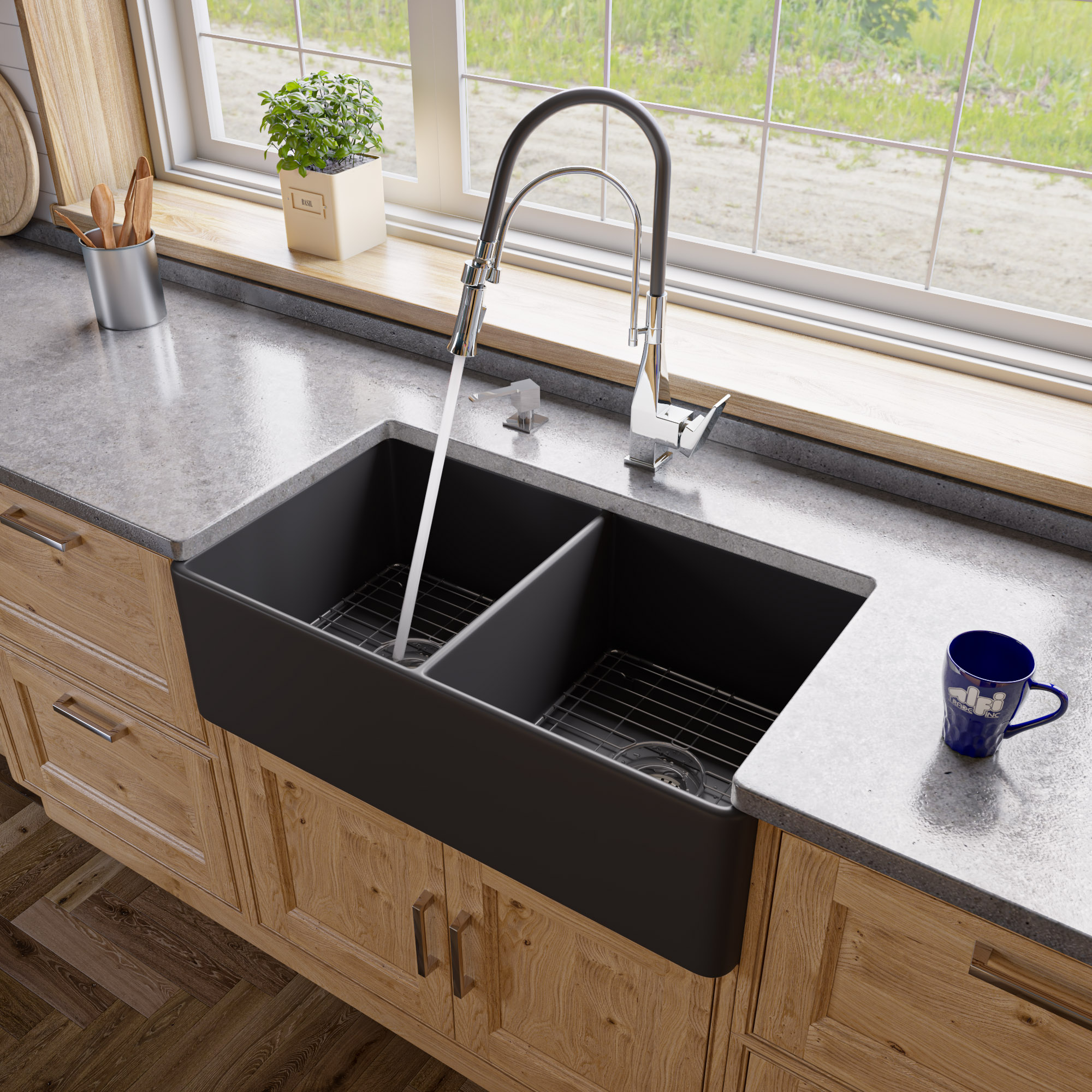 ALFI ABF3318D Farm Kitchen Sink - image 1