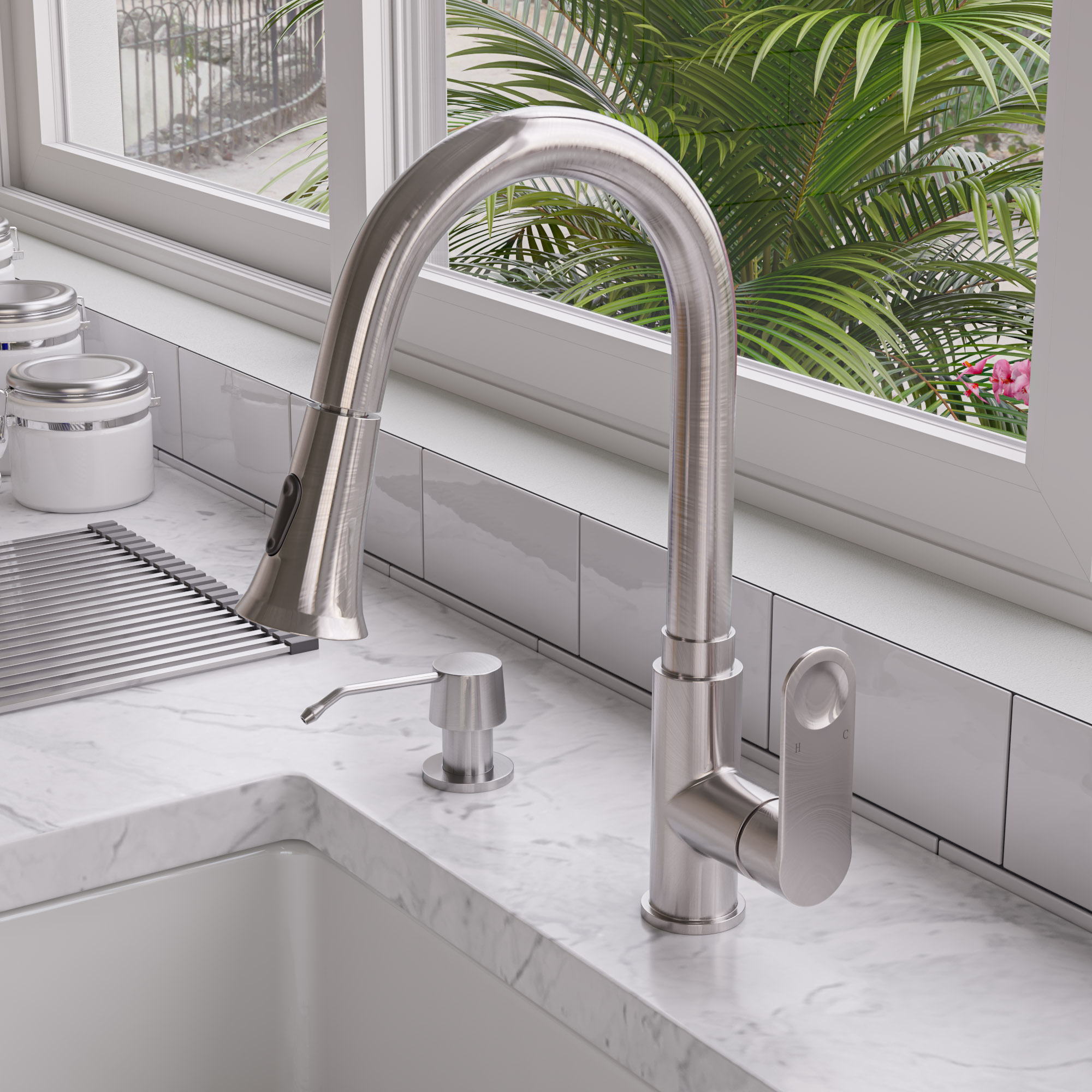 ALFI ABKF3480 Gooseneck Pull Down Kitchen Faucet - image 7