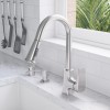 ALFI ABKF3889 Square Gooseneck Pull Down Kitchen Faucet - image 1