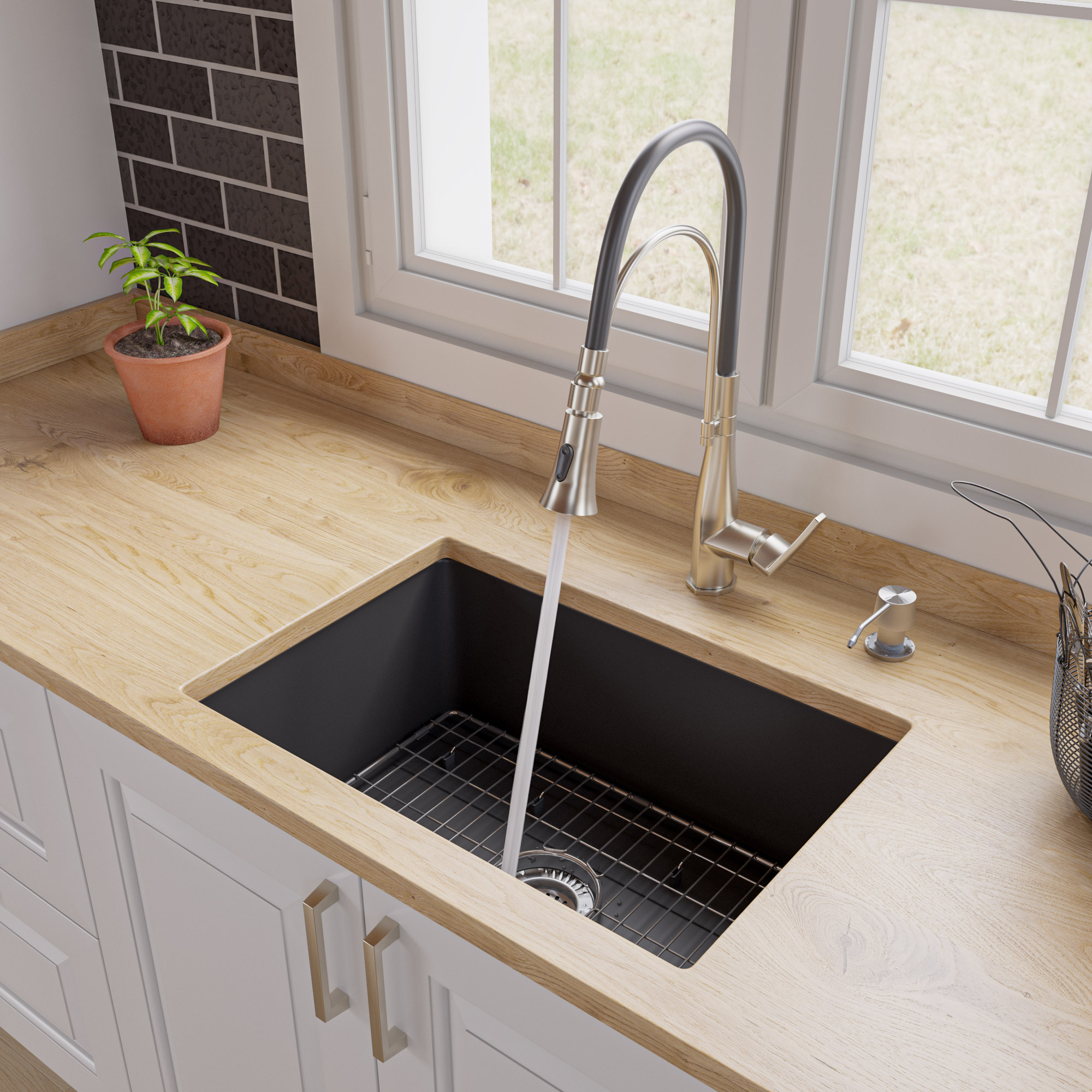 ALFI ABF2718UD Fireclay Kitchen Sink - image 4