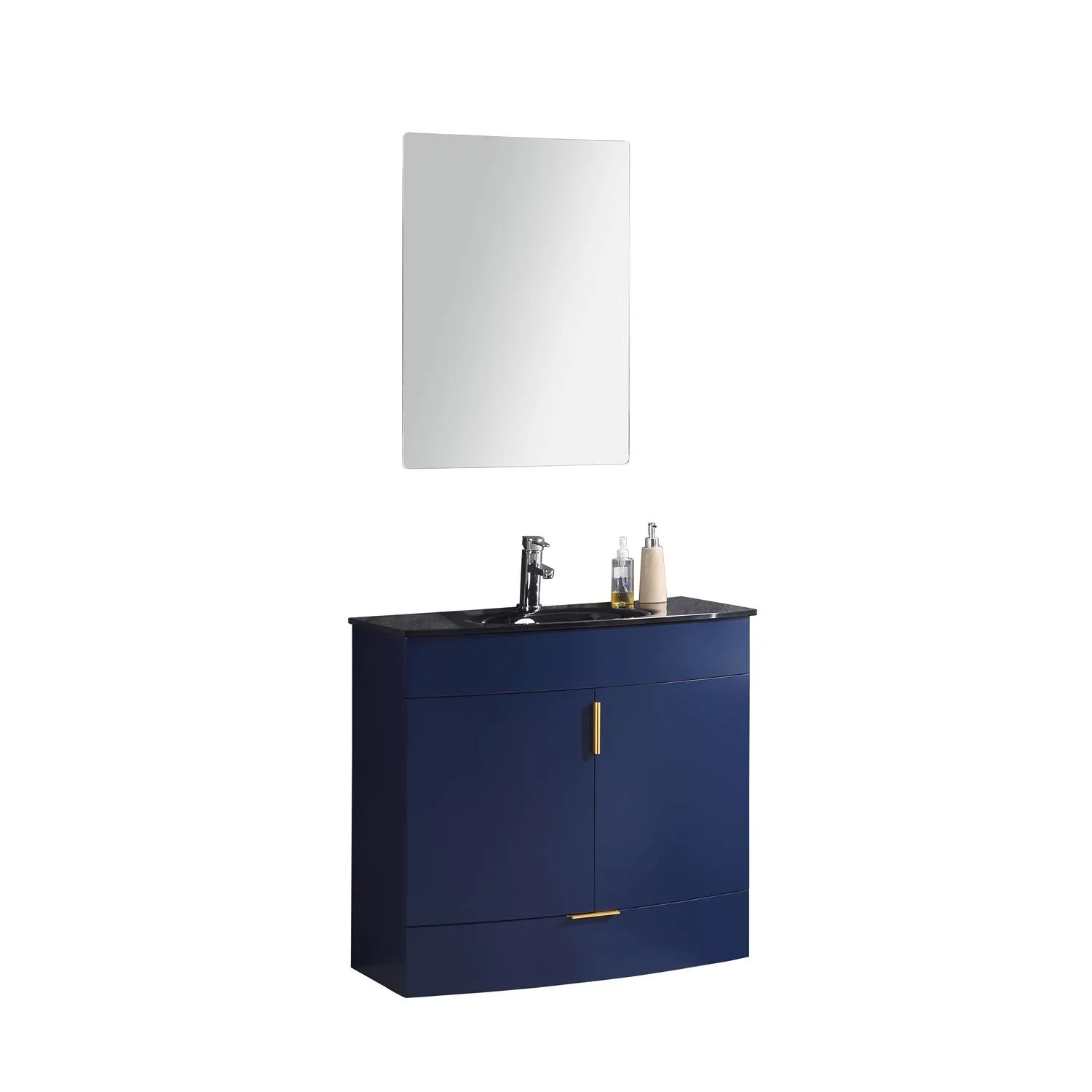 Legion Furniture 36 Inch Tempered Glass Top and Sink Vanity Cabinet - image 3