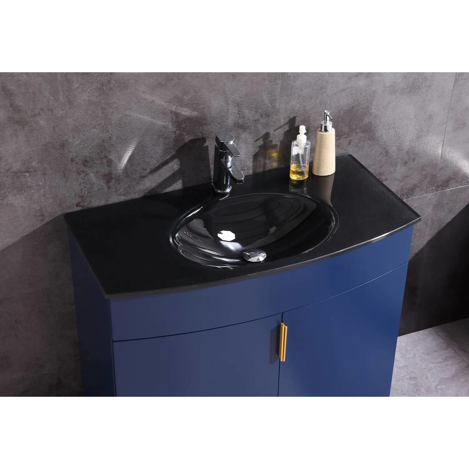 Legion Furniture 36 Inch Tempered Glass Top and Sink Vanity Cabinet - image 8