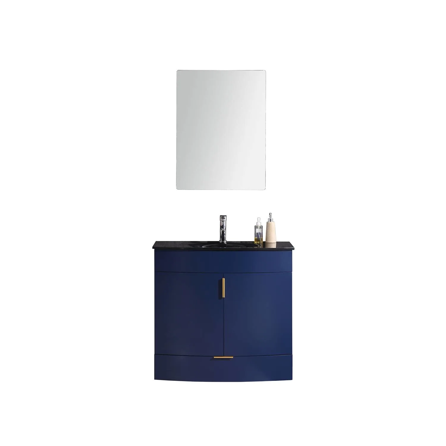 Legion Furniture 36 Inch Tempered Glass Top and Sink Vanity Cabinet