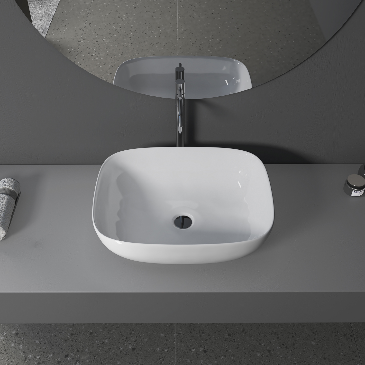 Altair Tahoe Oval Ceramic Bathroom Vanity Sink - image 6