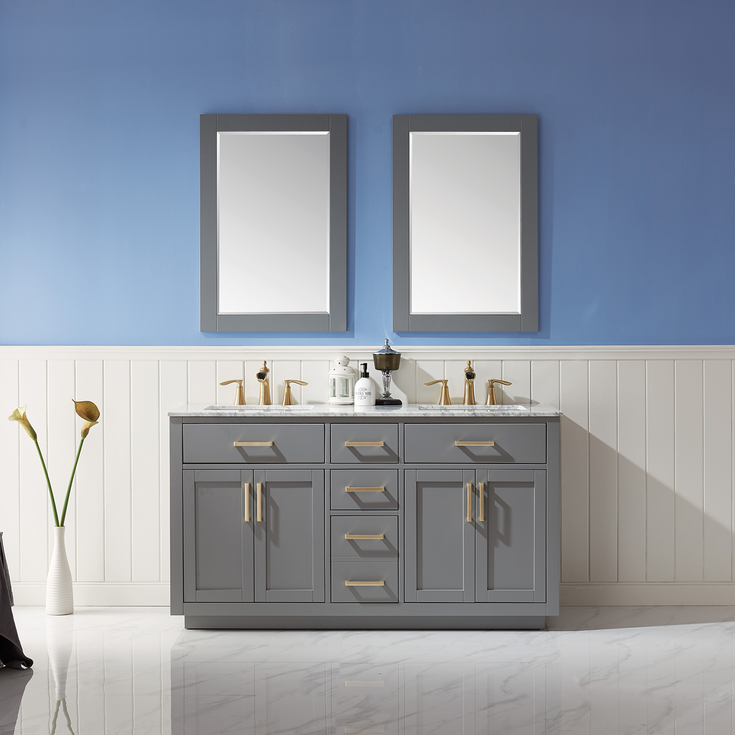 Altair Ivy 60-Inch Double Bathroom Vanity - image 2