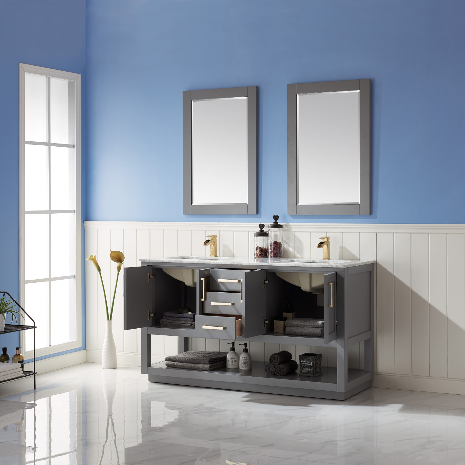 Altair Remi 60 Double Bathroom Vanity - image 4