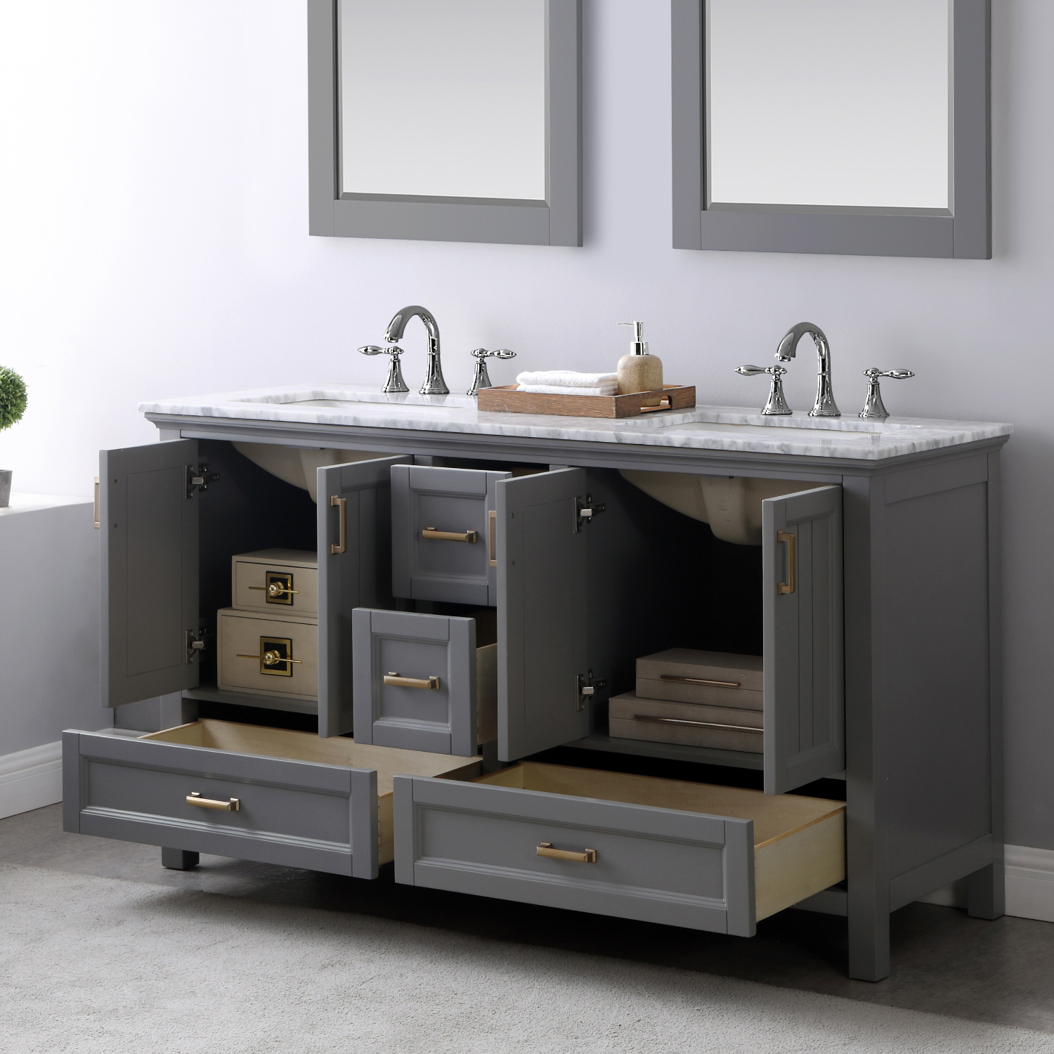 Altair Isla 60-Inch Double Bathroom Vanity - image 9
