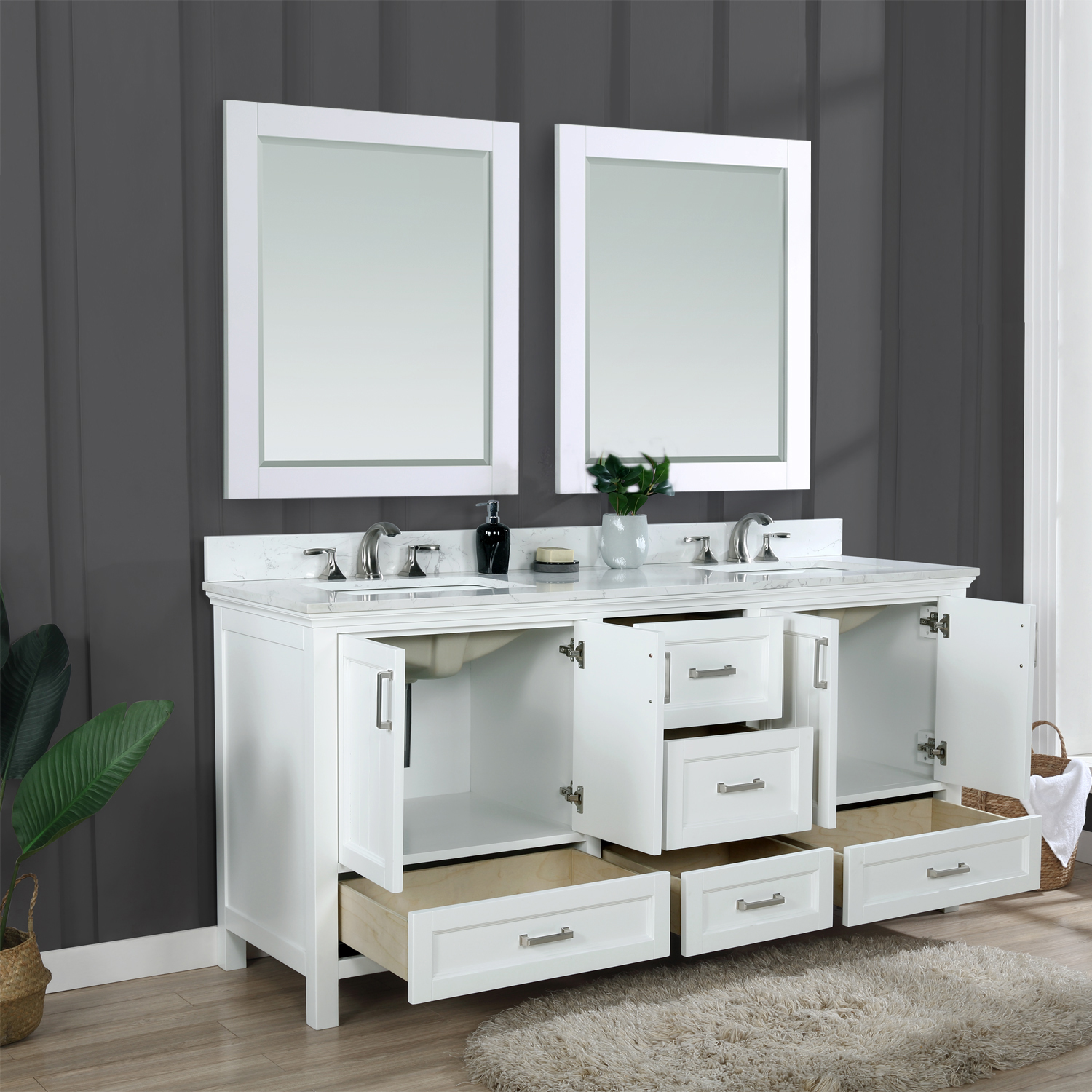 Altair Isla 72 Double Bathroom Vanity - image 4