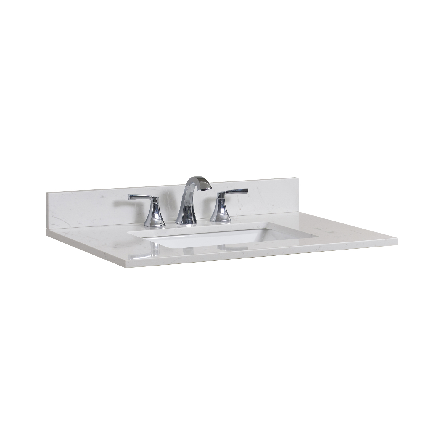 Altair Frosinone Jazz White Bathroom Vanity Top - image 3