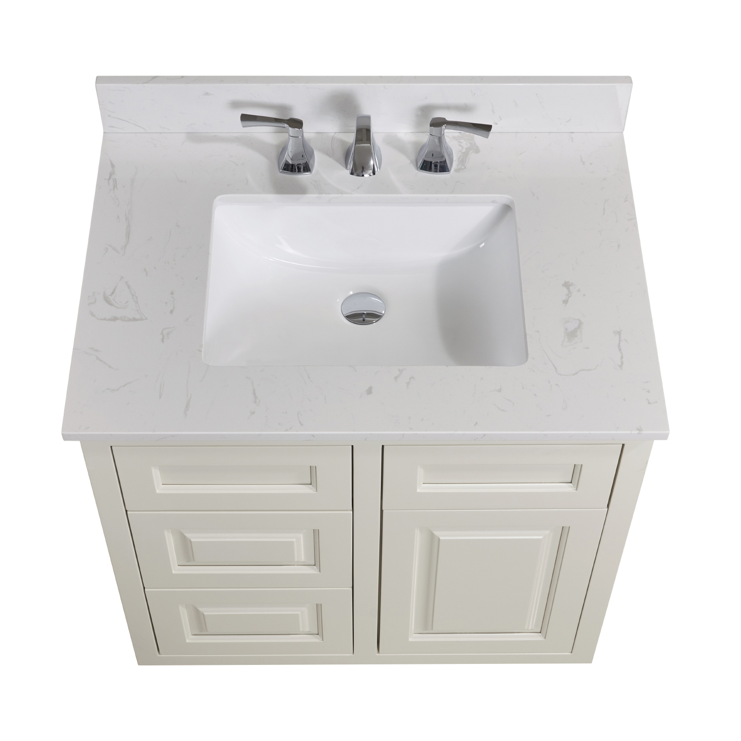 Altair Frosinone Jazz White Bathroom Vanity Top - image 5
