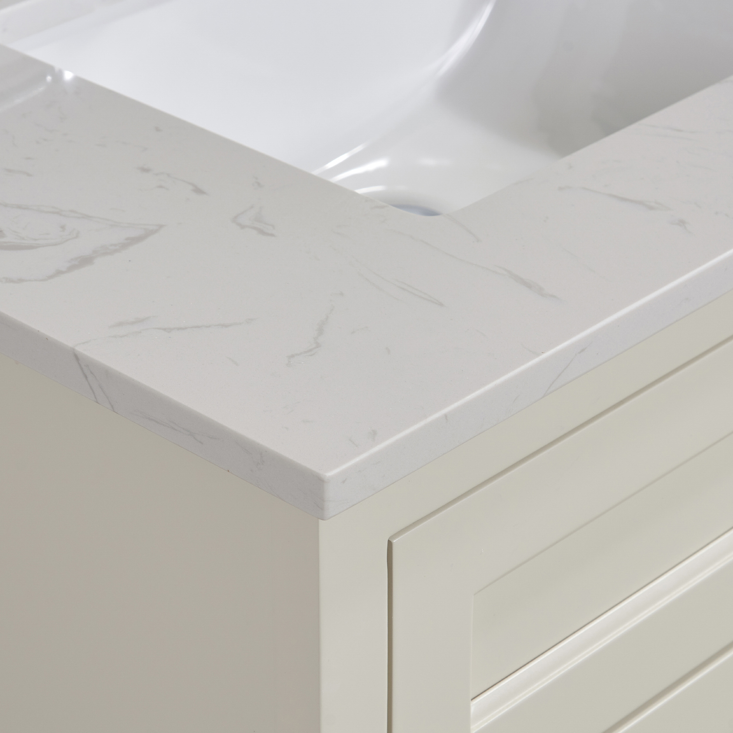 Altair Frosinone Jazz White Bathroom Vanity Top - image 8