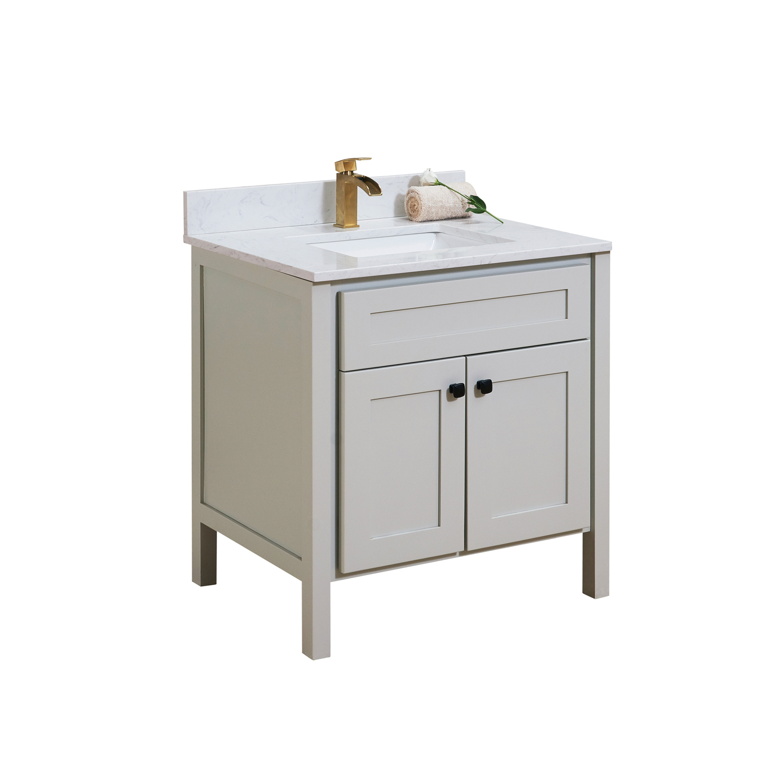 Altair Salerno Aosta White Bathroom Vanity Top - image 5