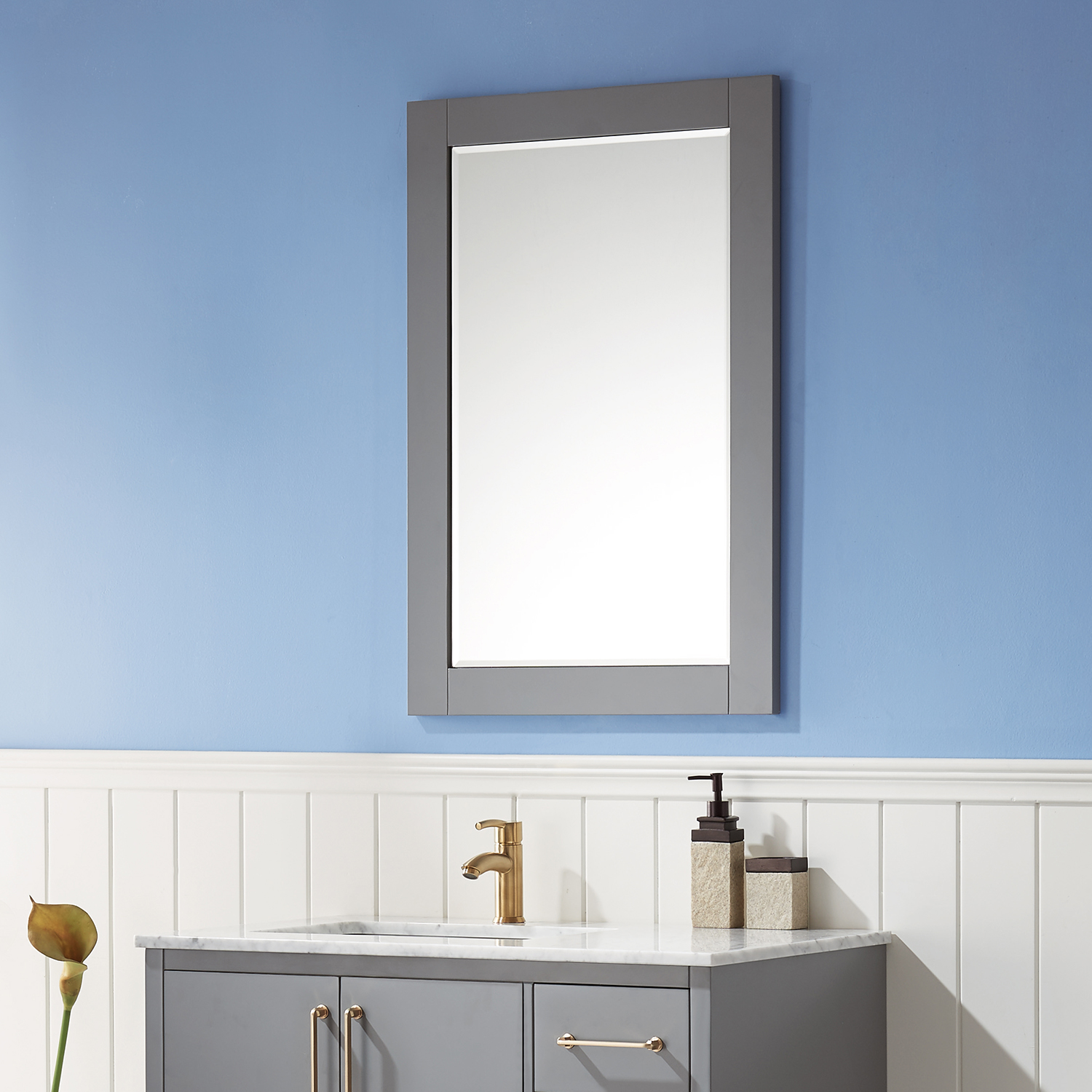 Altair Ivy Wood Framed Vanity Mirror - image 4