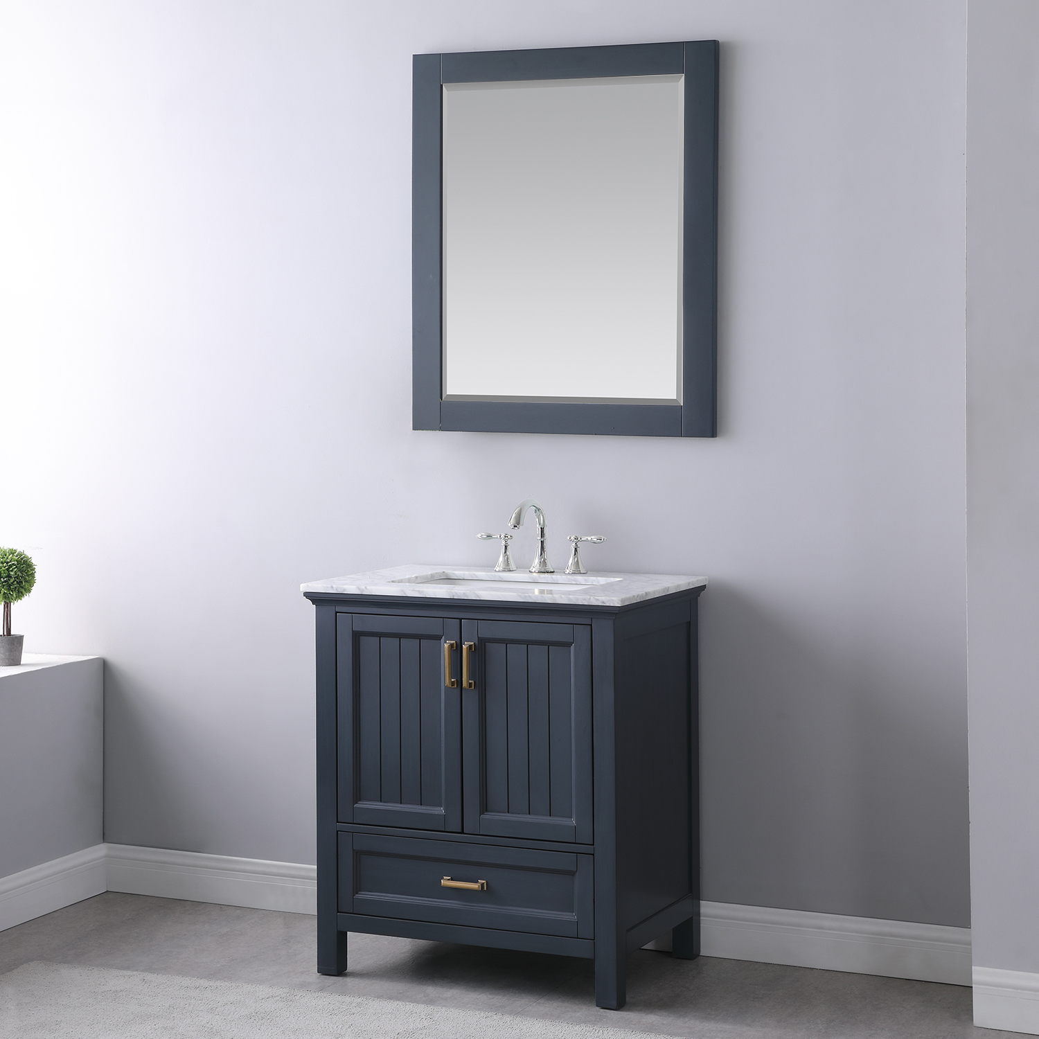 Altair Maribella Wood Framed Vanity Mirror - image 5