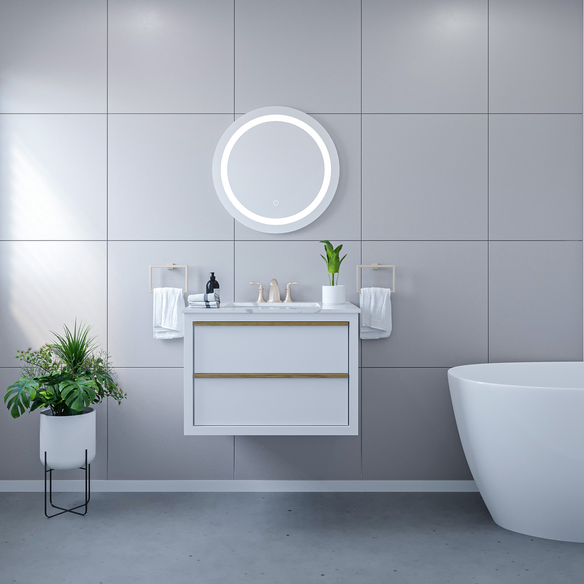 Altair Padova Frameless LED Vanity Mirror - image 9