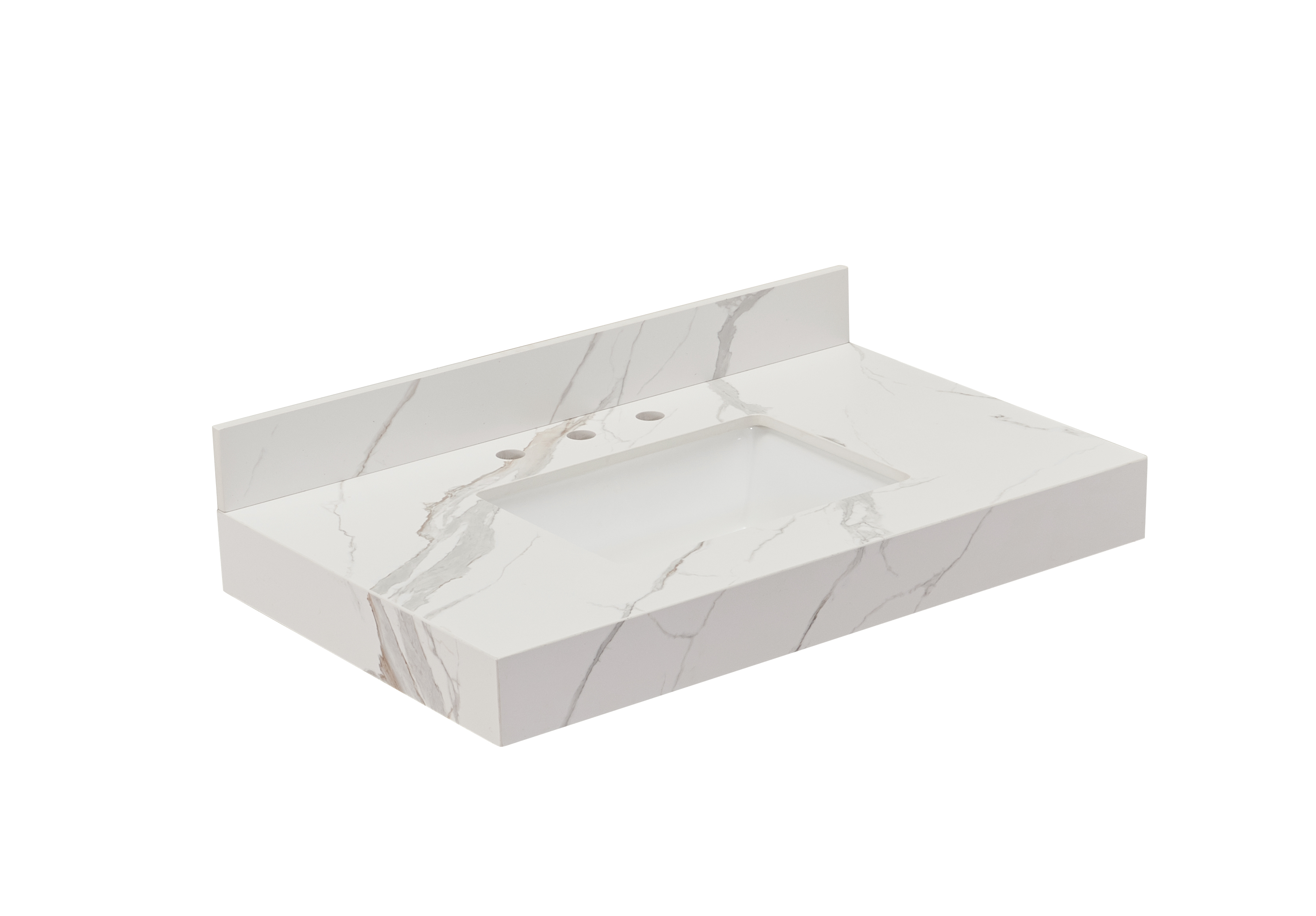 Altair Marseille Calacatta White Apron Bathroom Vanity Top - image 1