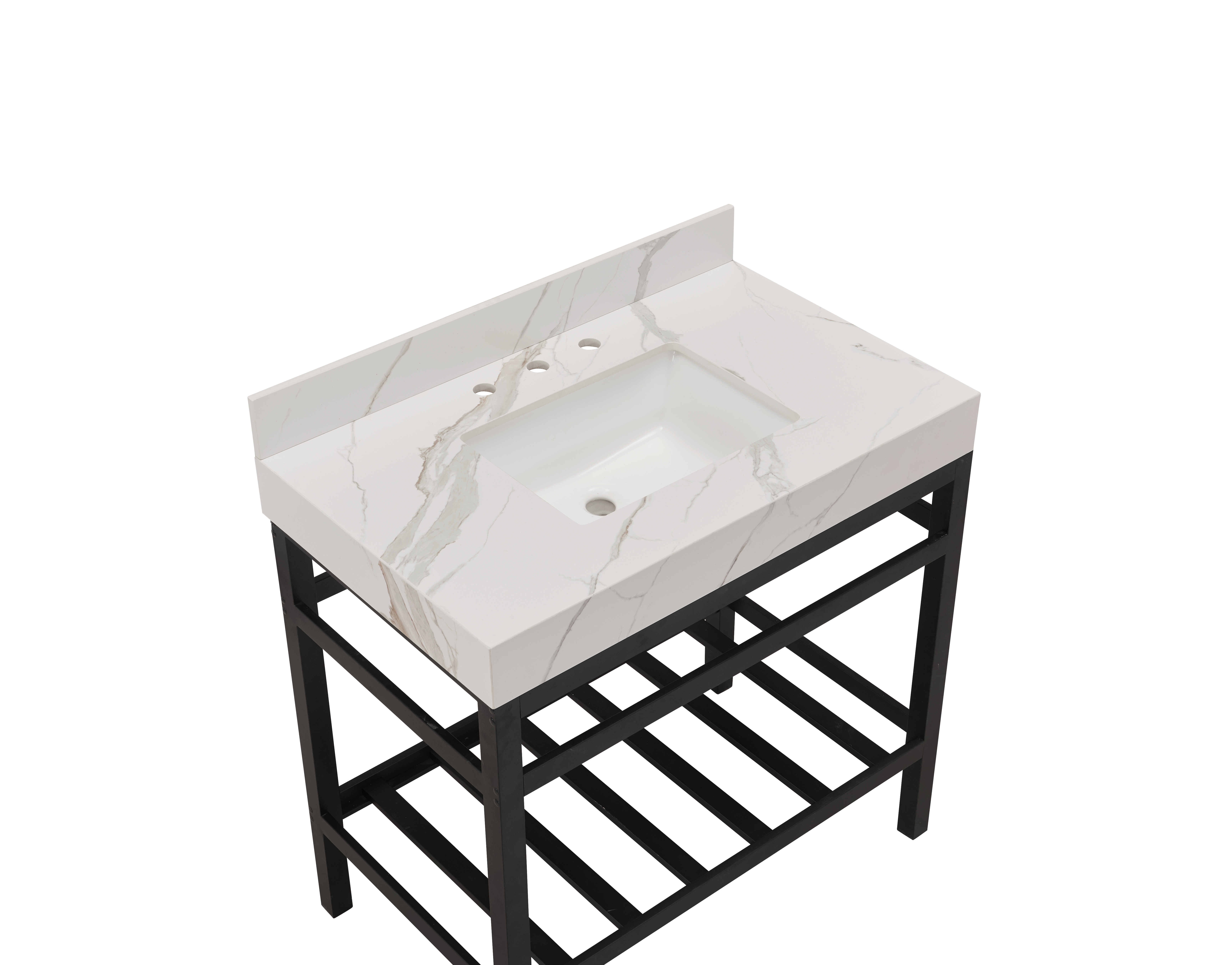 Altair Marseille Calacatta White Apron Bathroom Vanity Top - image 2