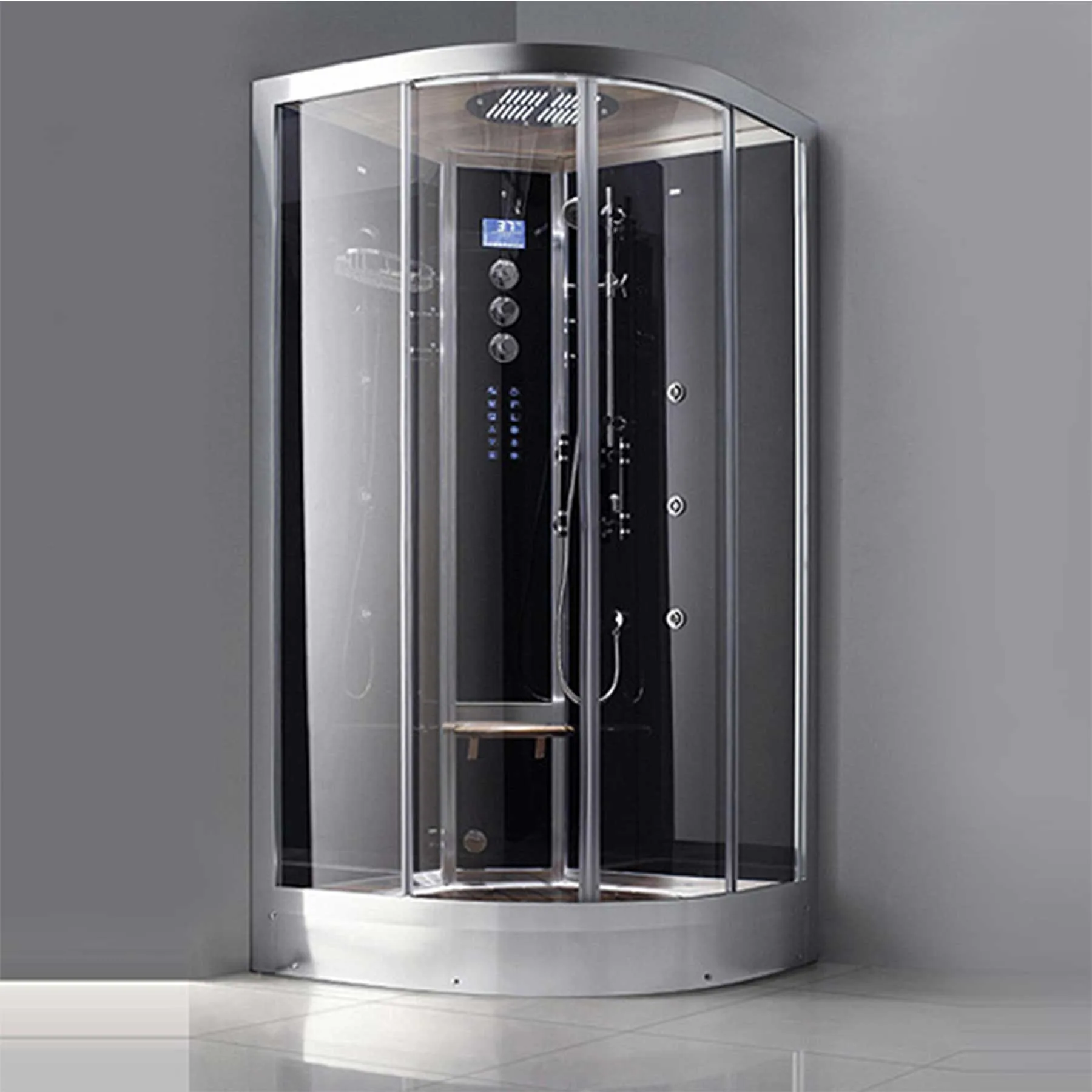 Athena WS-102 1 Person 6 Jetted 40L x 40W x 89H in Steam Shower