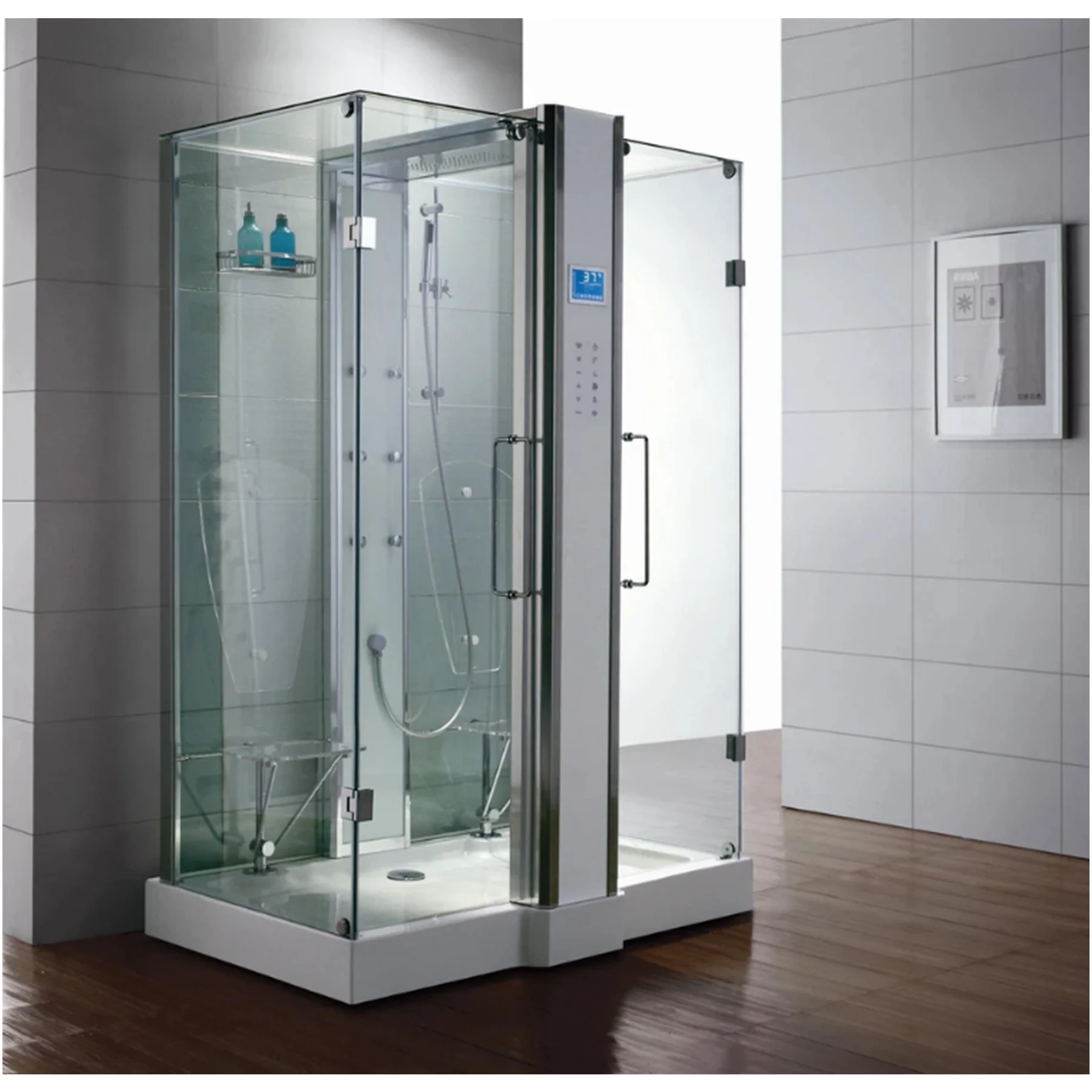 Athena WS-123 2 Person 12 Jetted 59L x 36W x 89H in Steam Shower - image 2