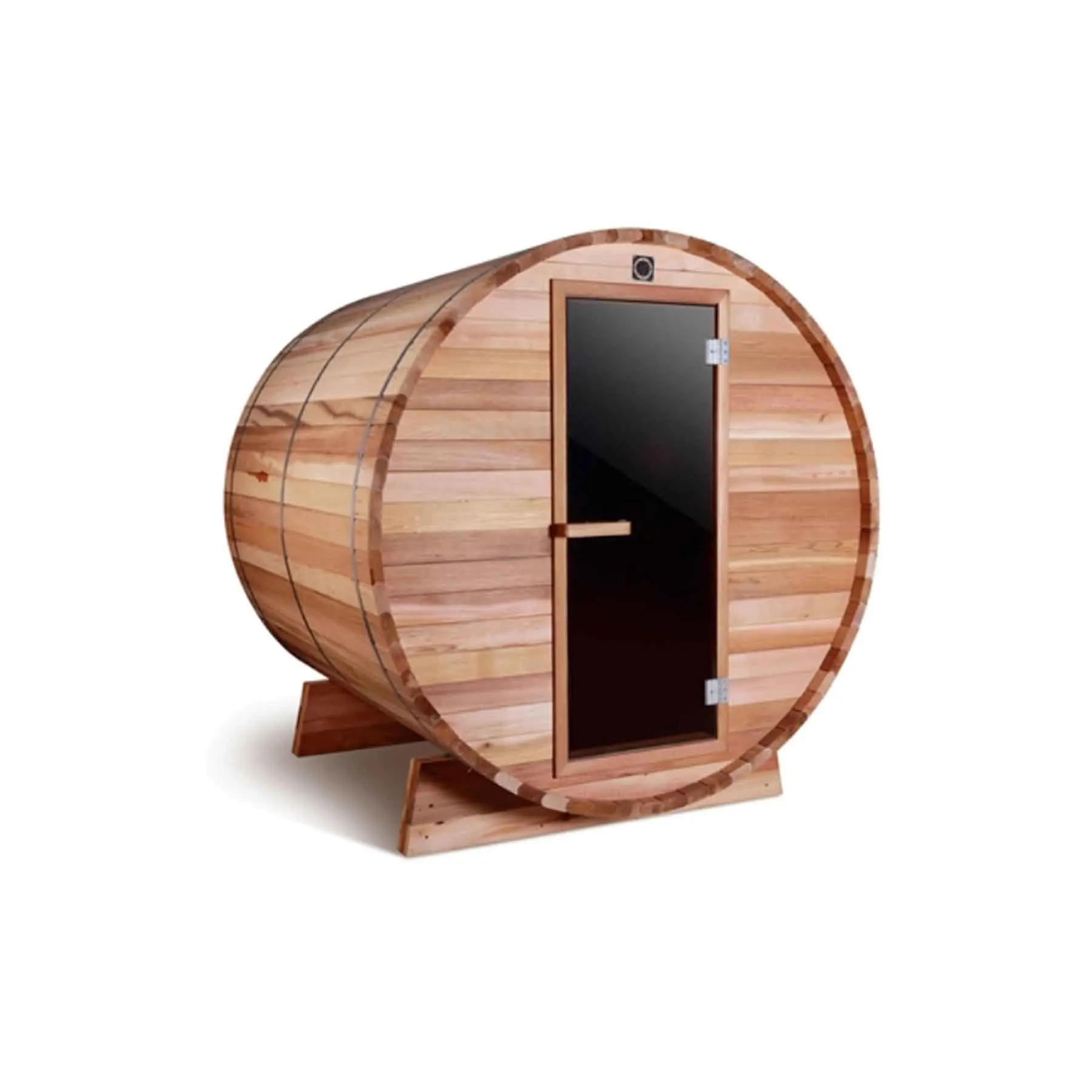 Aleko 4 Person 4.5 kW Red Cedar Outdoor and Indoor Barrel Sauna - image 3