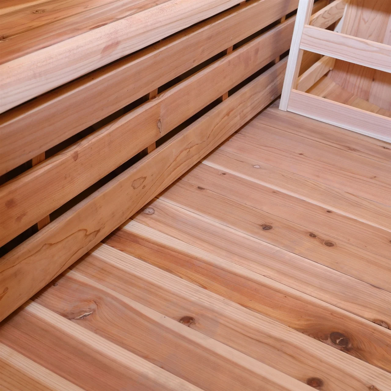 Aleko 6 Person 6 kW Rustic Cedar Shingle Outdoor Barrel Sauna - image 9