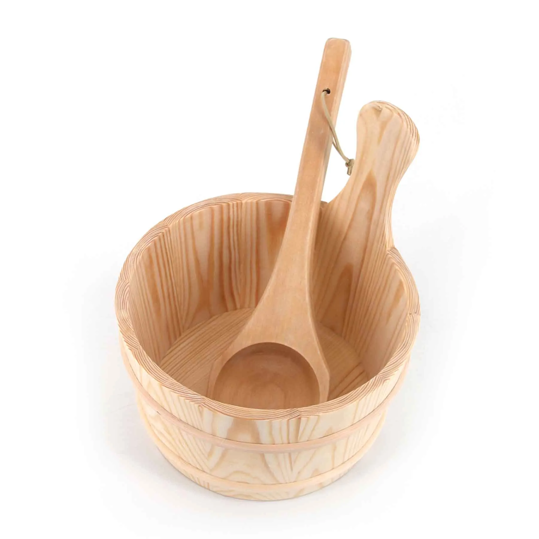 Aleko 6 Person 6 kW Rustic Cedar Shingle Outdoor Barrel Sauna - image 8