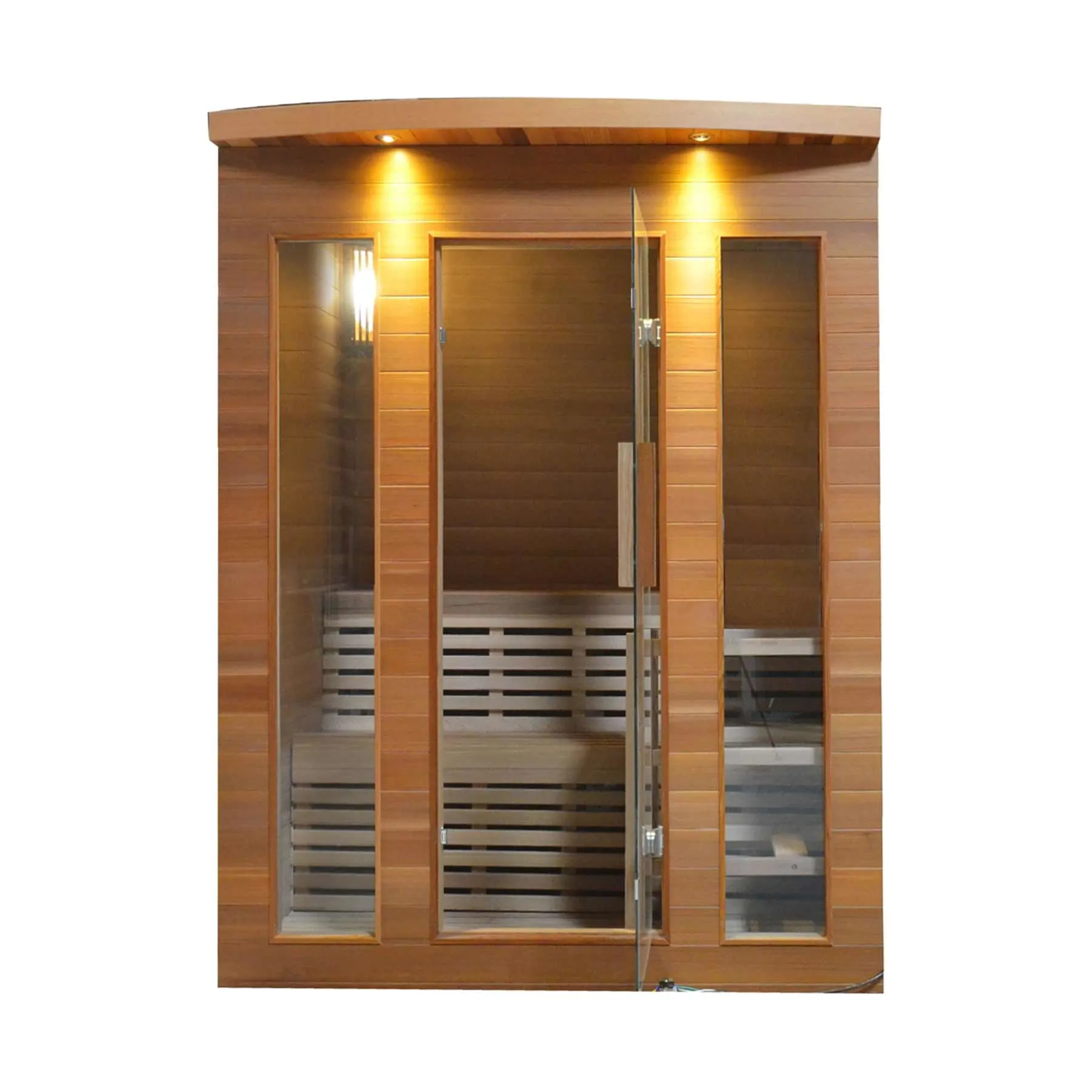 Aleko 4 Person 4.5 kW Cedar Wet Dry Indoor Traditional Sauna - image 2