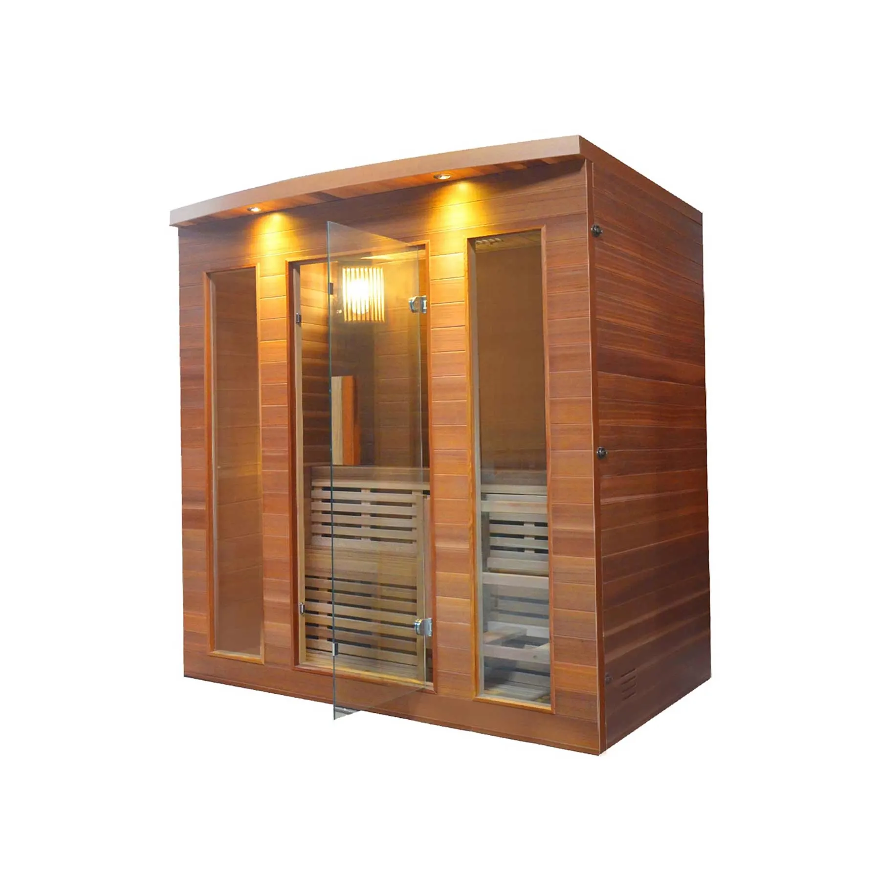 Aleko 5 Person 4.5 kW Cedar Wet Dry Indoor Traditional Sauna