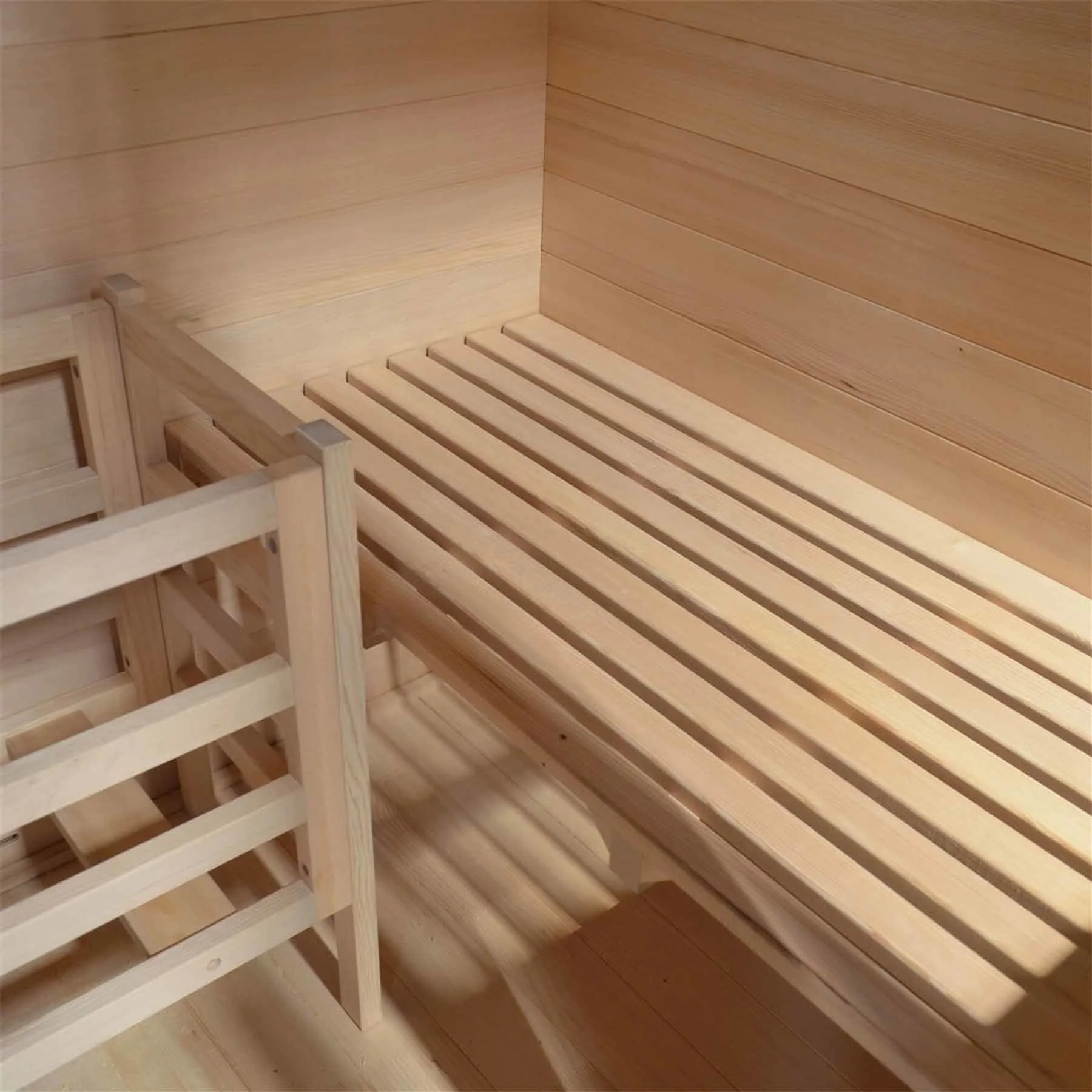 Aleko 4 Person 4.5 kW Hemlock Wet Dry Indoor Infrared Sauna - image 3