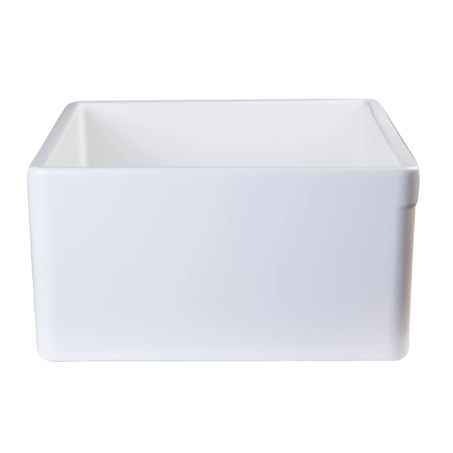 ALFI AB505 26 inch Contemporary Smooth Fireclay Farm Kitchen Sink - image 5
