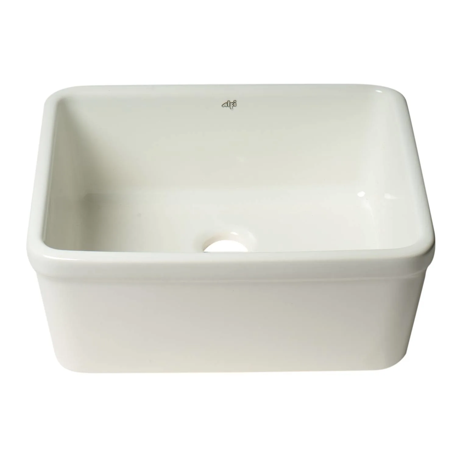 ALFI AB507 20 inch Single Bowl Fireclay Farm Kitchen Sink - image 2