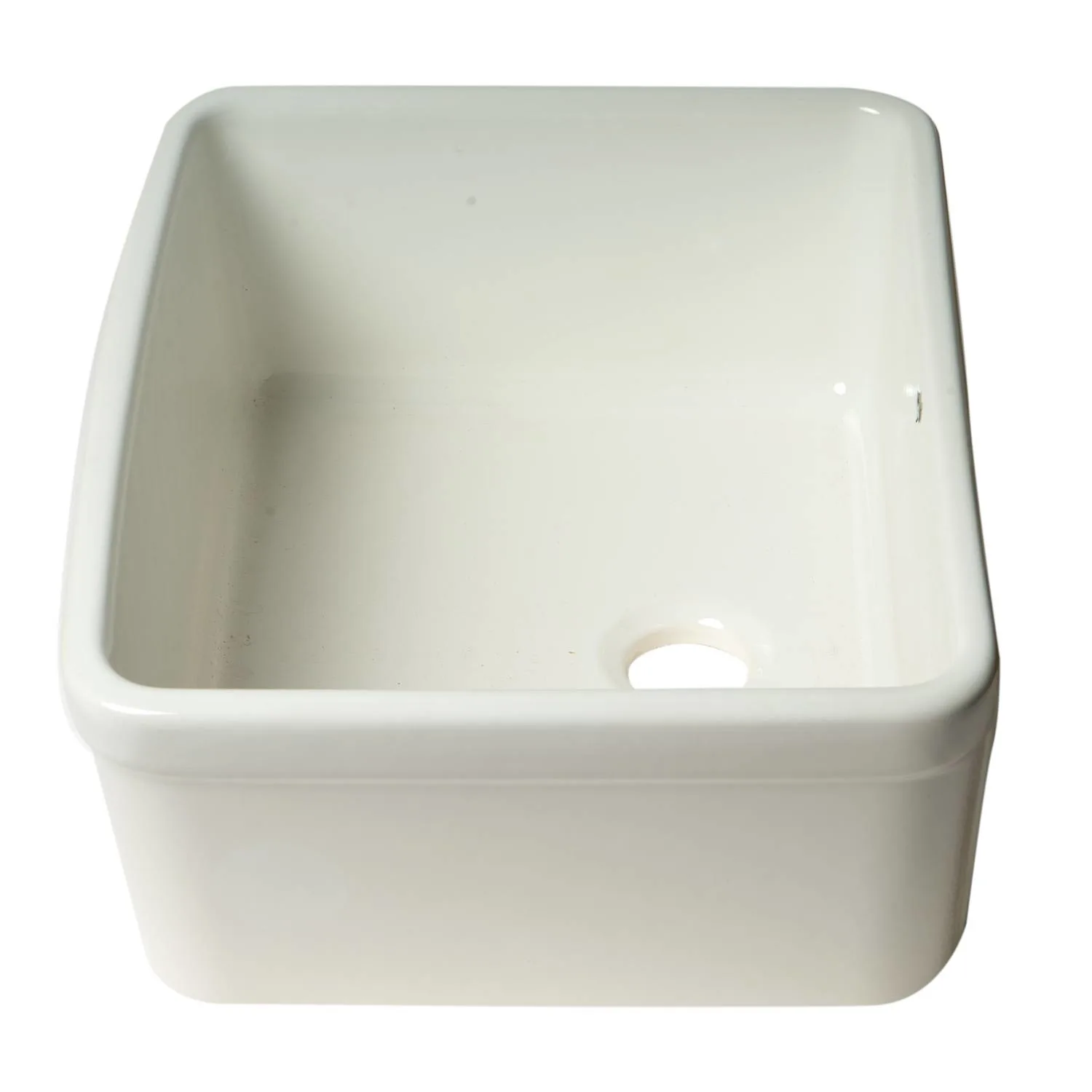 ALFI AB507 20 inch Single Bowl Fireclay Farm Kitchen Sink - image 4